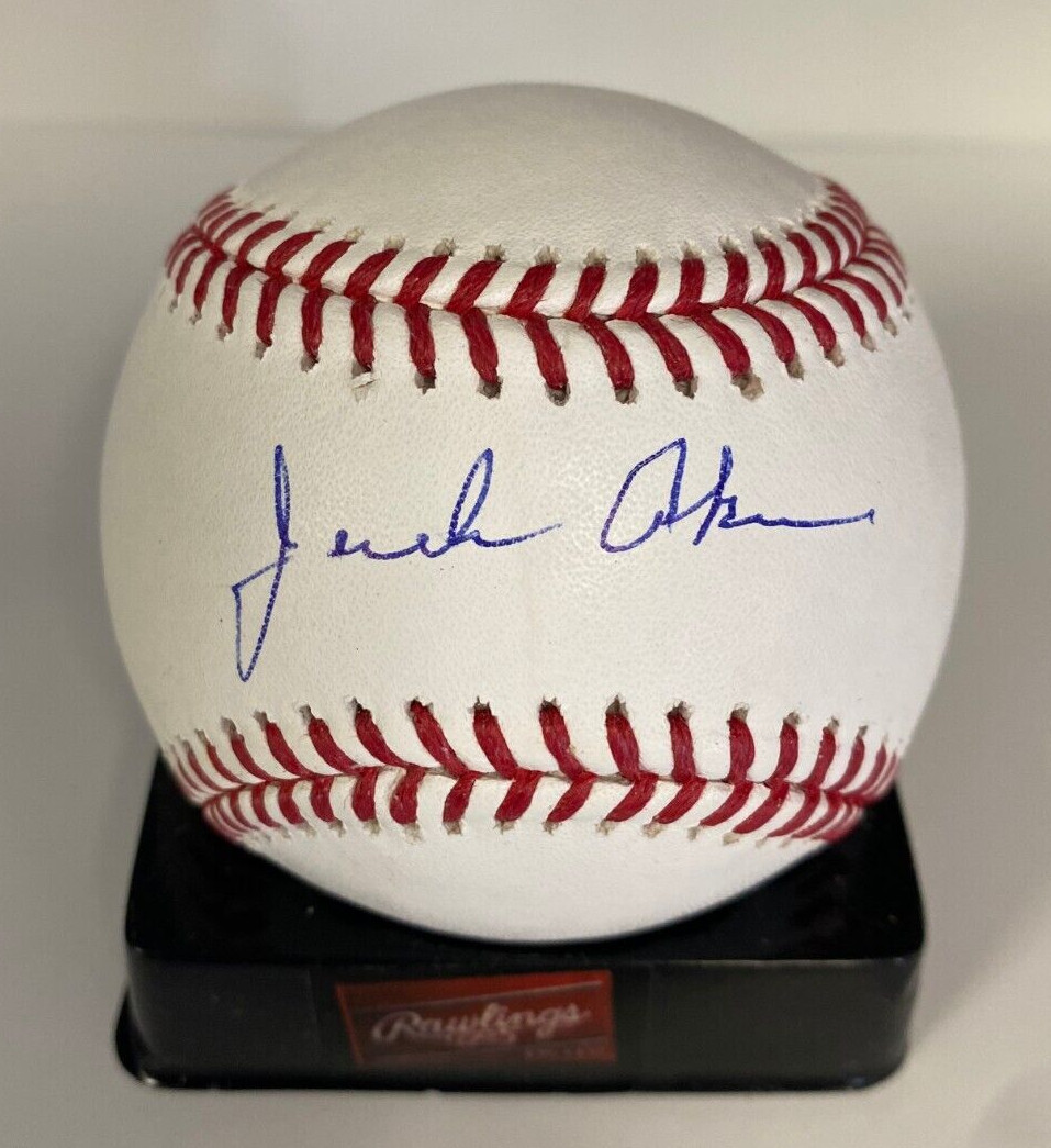 JACK AKER PILOTS/A'S SIGNED AUTOGRAPHED M.L. BASEBALL BECKETT AUTHENTICATED