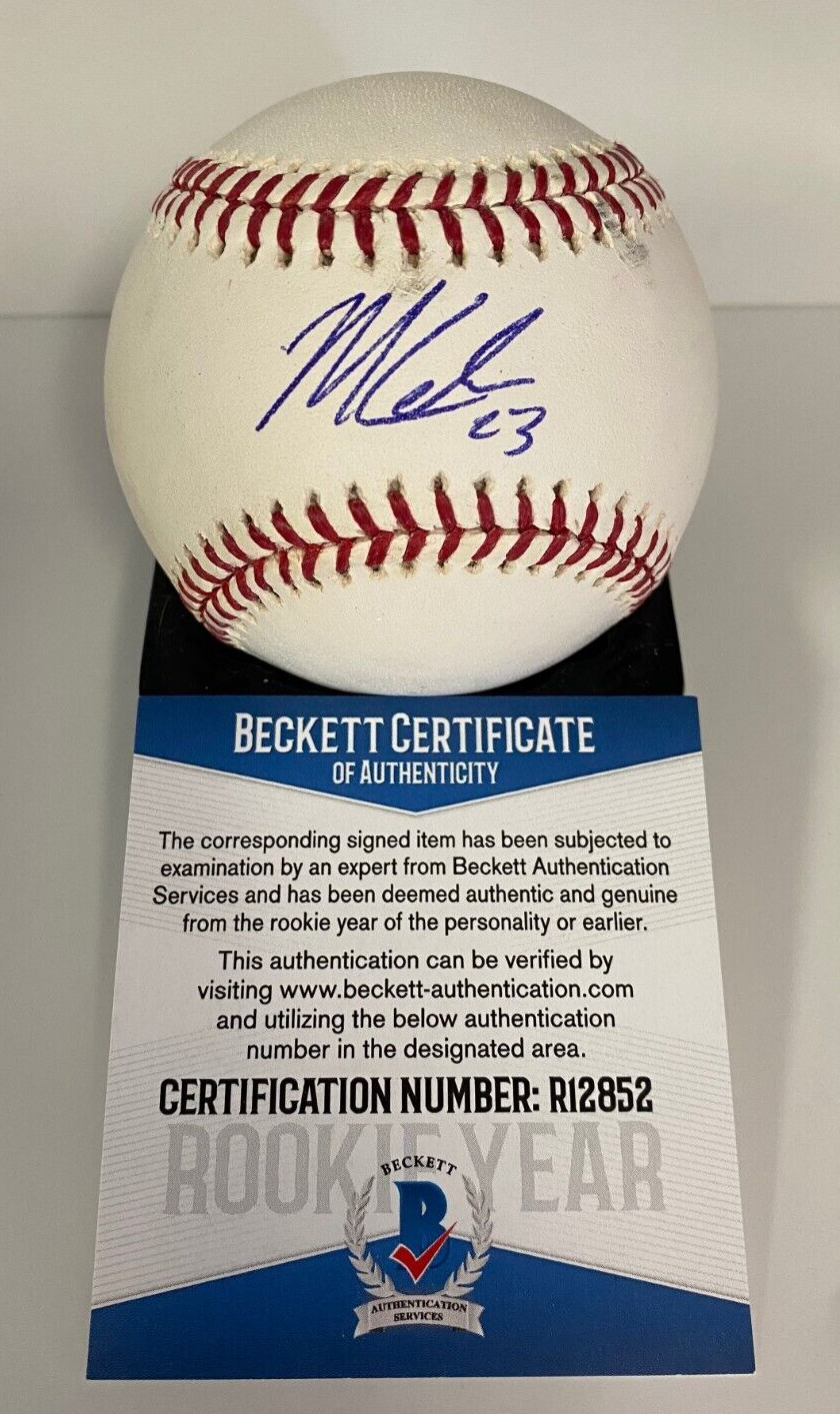 MITCH KELLER PITTSBURGH PIRATES SIGNED AUTOGRAPHED M.L. BASEBALL BECKETT R12852