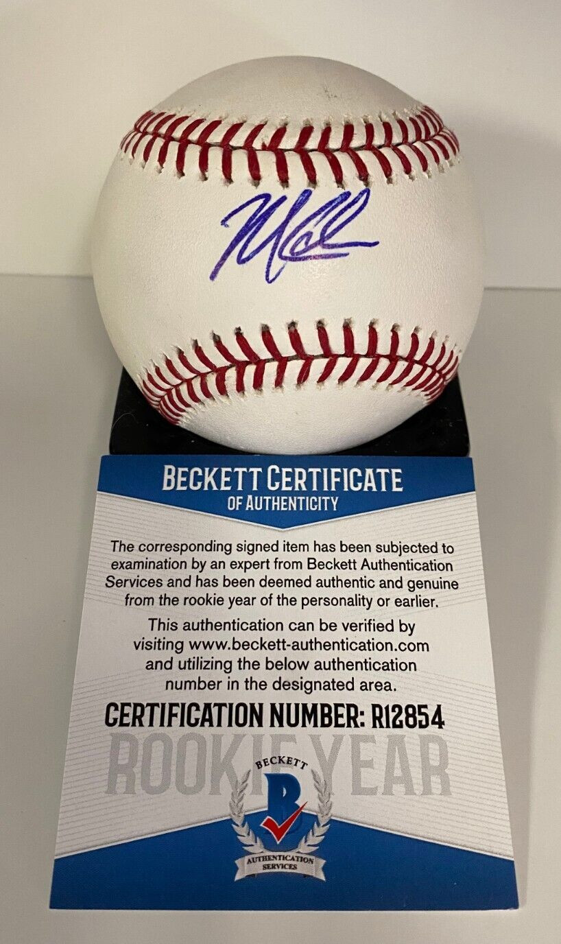 MITCH KELLER PITTSBURGH PIRATES SIGNED AUTOGRAPHED M.L. BASEBALL BECKETT R12854