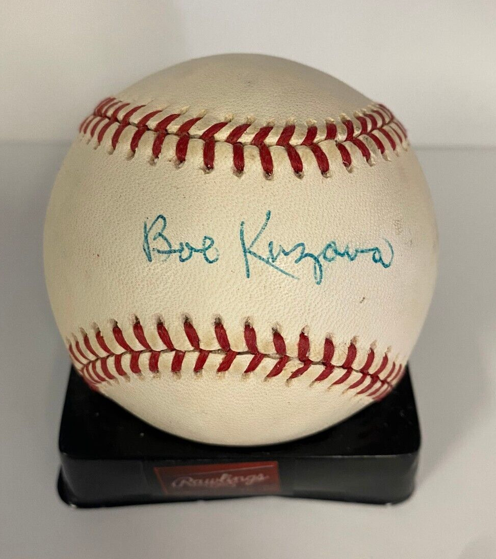 BOB KUZAVA NEW YORK YANKEES SIGNED AUTOGRAPHED A.L. BASEBALL BECKETT AUTHENTIC