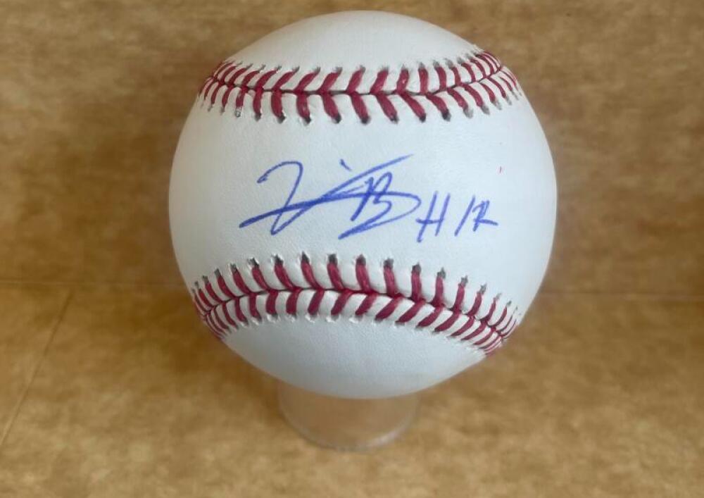 VIDAL BRUJAN MARLINS SIGNED AUTO M.L. BASEBALL BECKETT AUTH