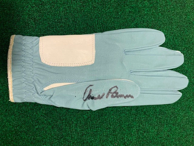 ARNOLD PALMER SIGNED SIGNATURE MODEL BLUE GOLF GLOVE AWESOME+RARE JSA