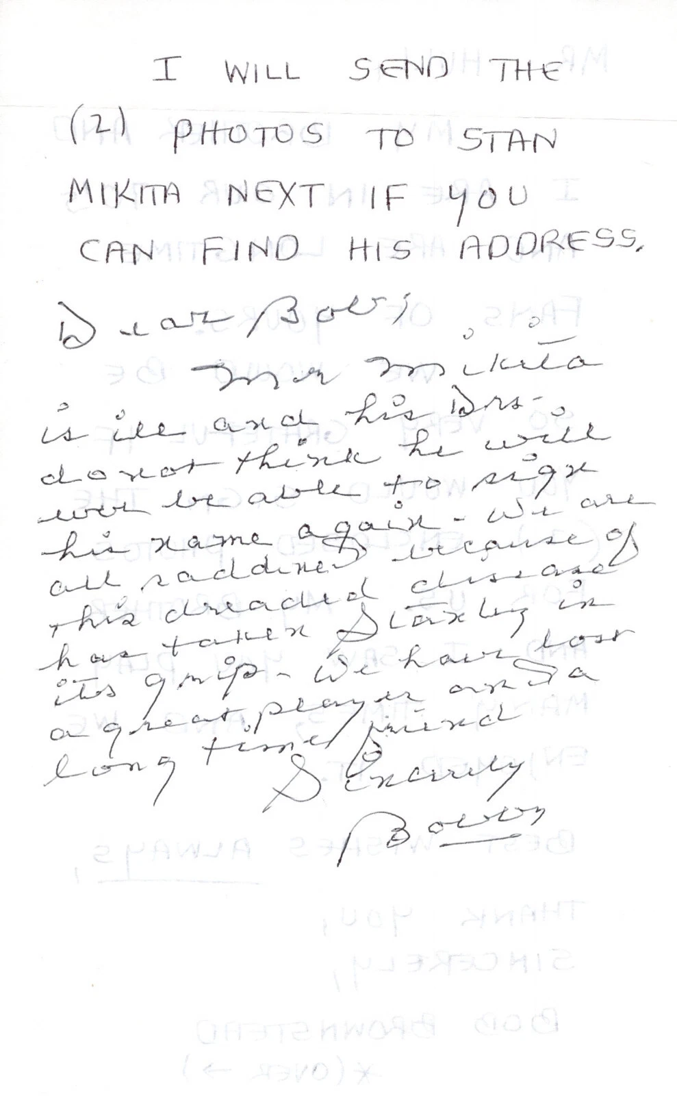 BOBBY HULL HAND SIGNED+HAND WRITTEN NOTE ON FAN LETTER+COA AMAZING CONTENT COLLECTIBLE MEMORABILIA