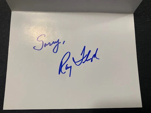 RAY FLOYD HAND SIGNED 2008 RYDER CUP POSTCARD+COA GOLF LEGEND