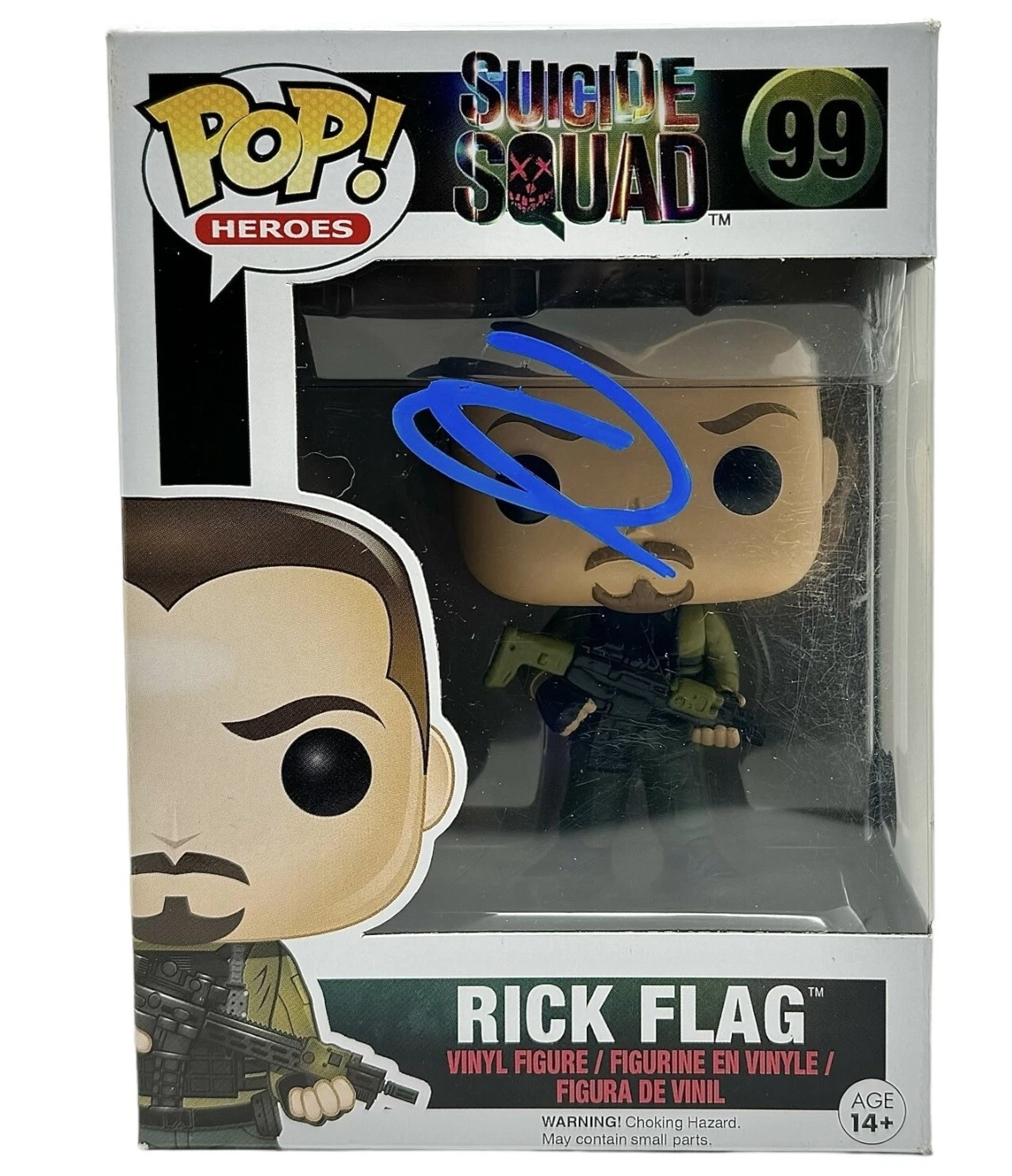 Joel Kinnaman Signed Funko Pop Suicide Squad Rick Flag #99 Autograph Beckett COA