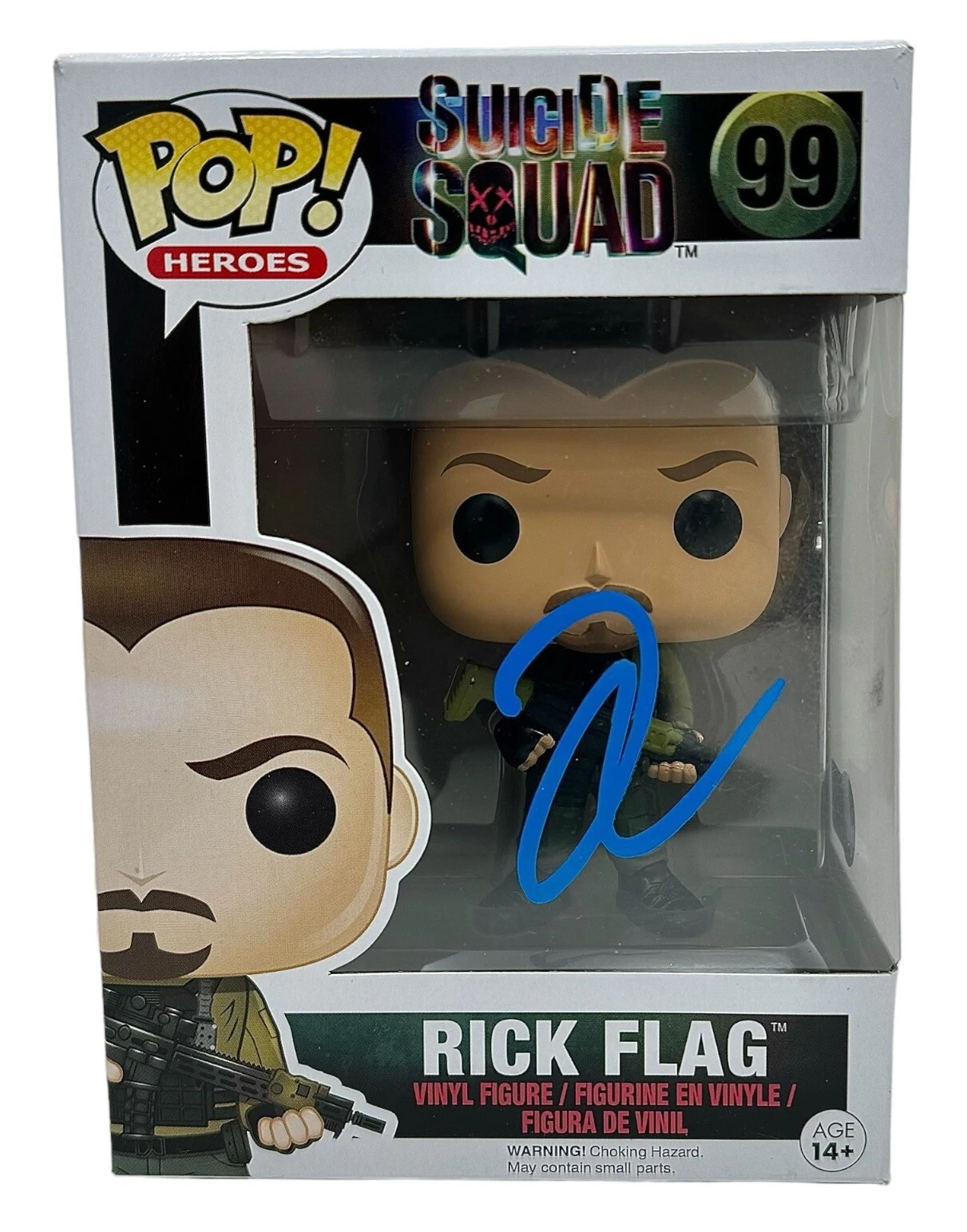 Joel Kinnaman Signed Funko Pop Suicide Squad Rick Flag #99 Autograph Beckett COA