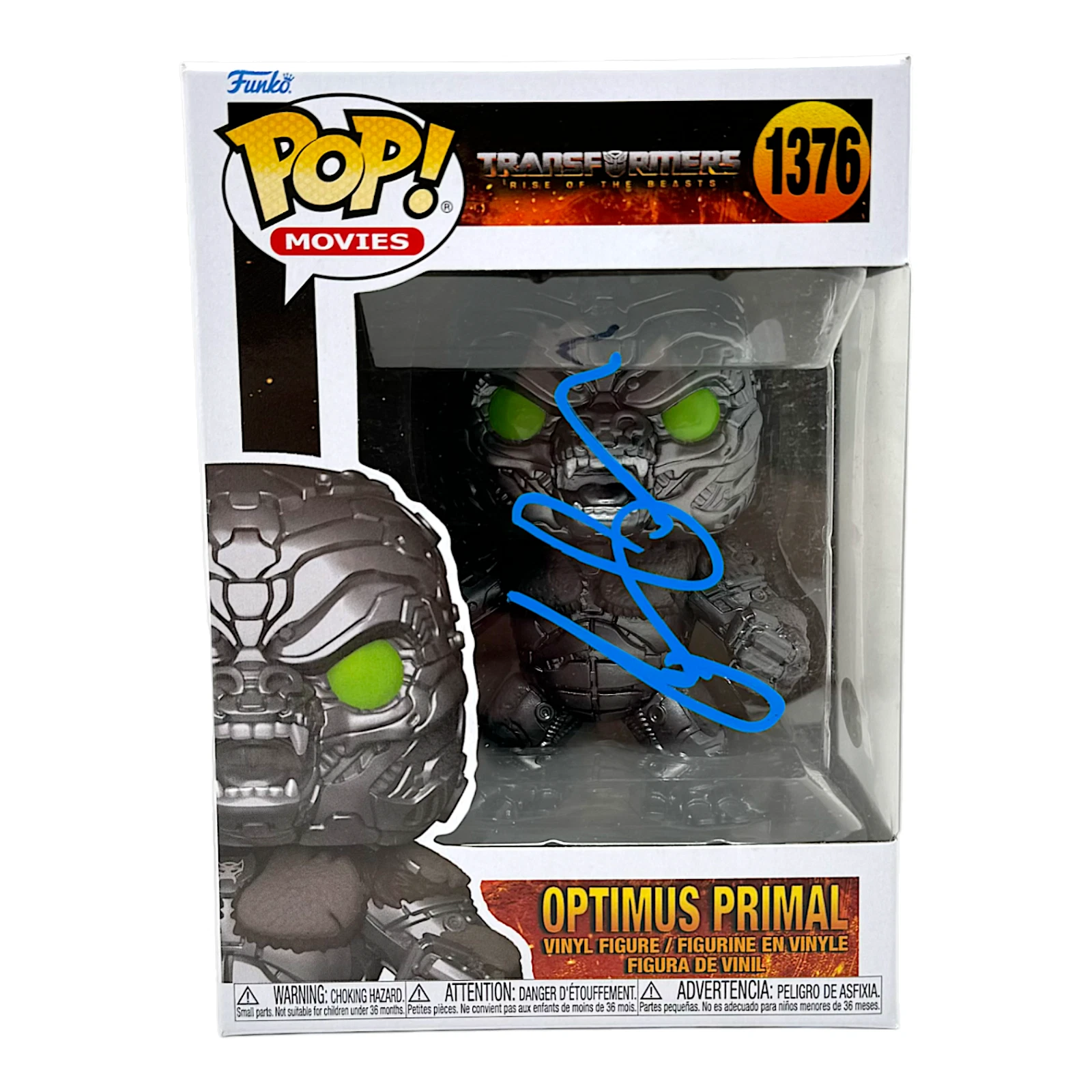 Ron Perlman Signed Funko Pop Transformers Optimus Primal 1376 Autograph ACOA COA