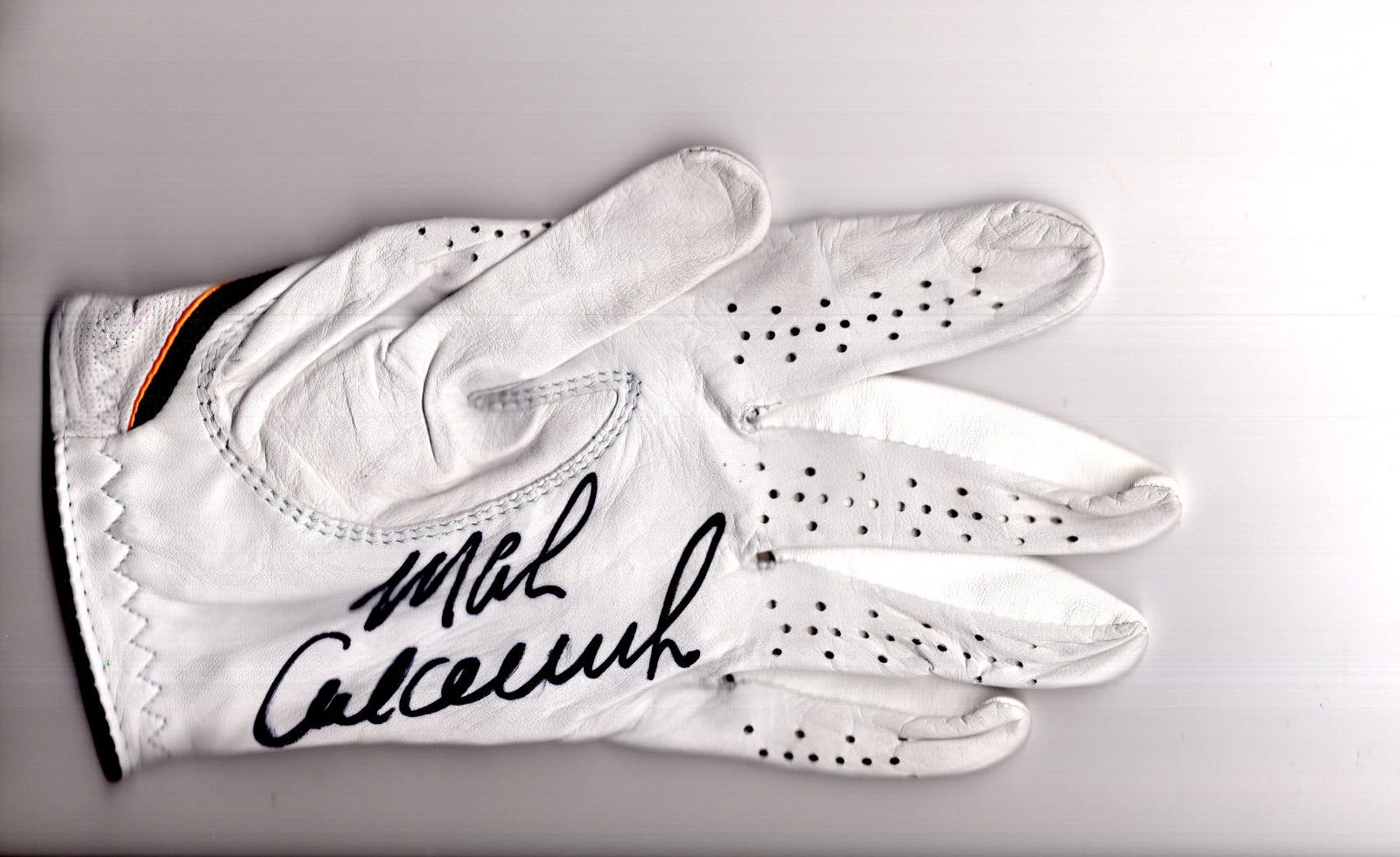 MARK CALCAVECCHIA HAND SIGNED FOOTJOY GOLF GLOVE+COA 1989 OPEN CHAMPION