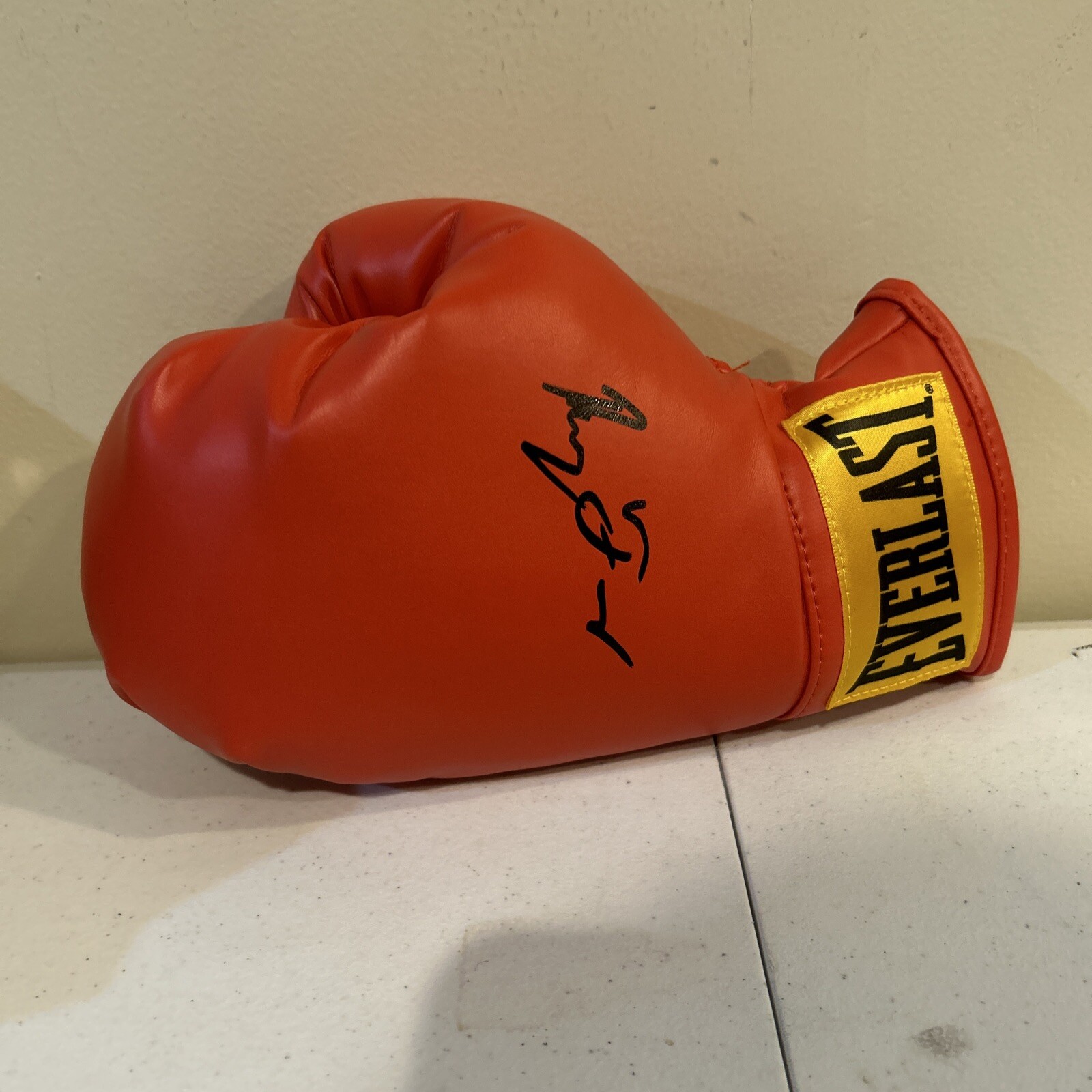 RAYMOND RAY FORD SAVAGE SIGNED AUTOGRAPH BOXING GLOVE COA BOXER CHAMP