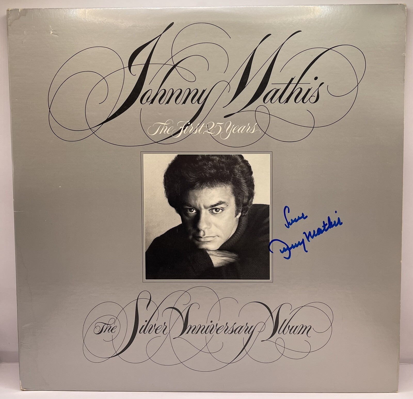 Johnny Mathis Signed Autographed Vinyl Record Album The First 25 Years JSA