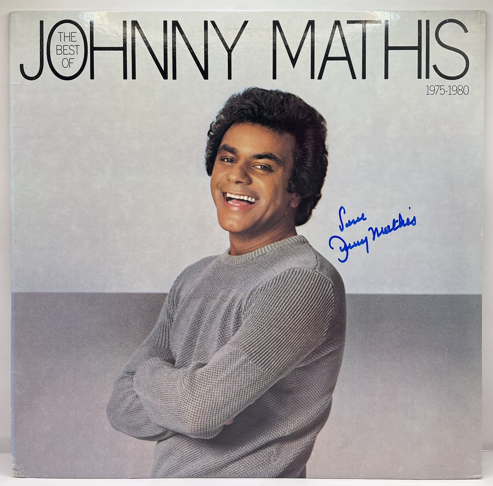 Johnny Mathis Signed Autographed Vinyl Record Album The Best Of 1975-1980 JSA