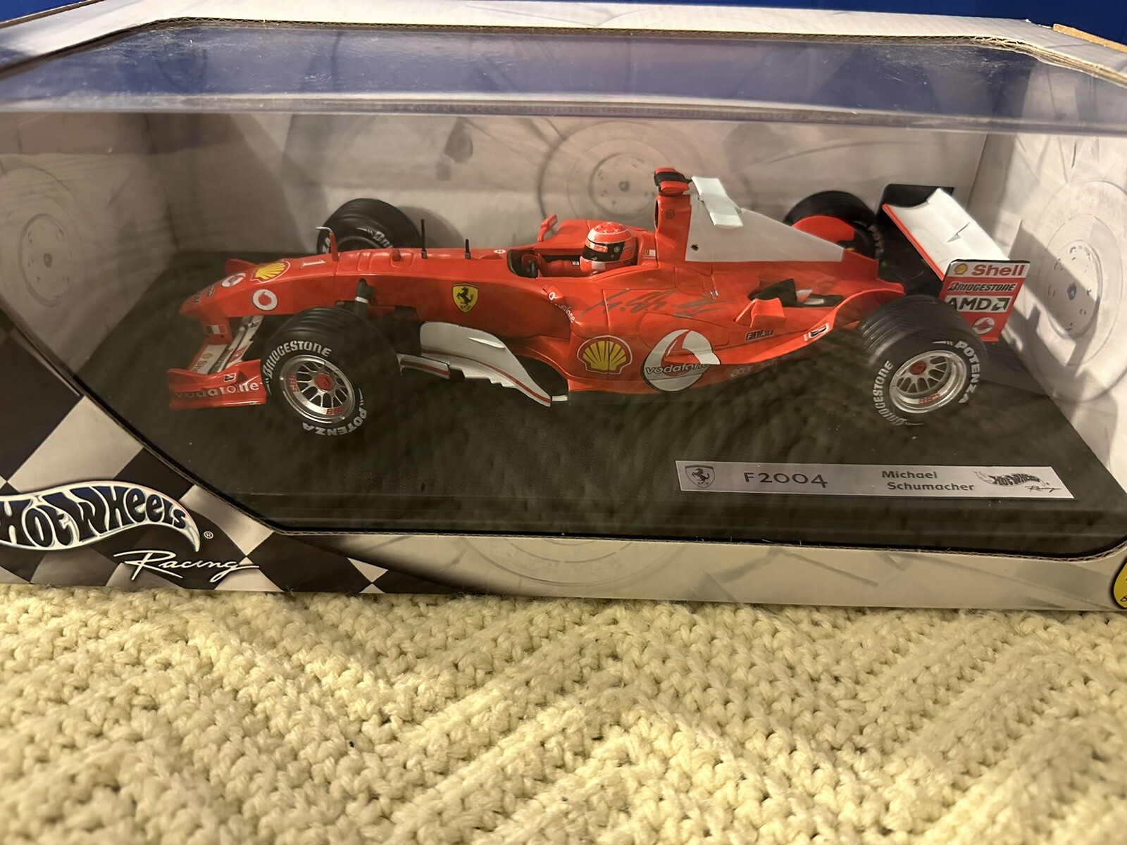 Michael Schumacher Signed 1:18 Scale 2004 Ferrari Diecast JSA Authenticatied LOA