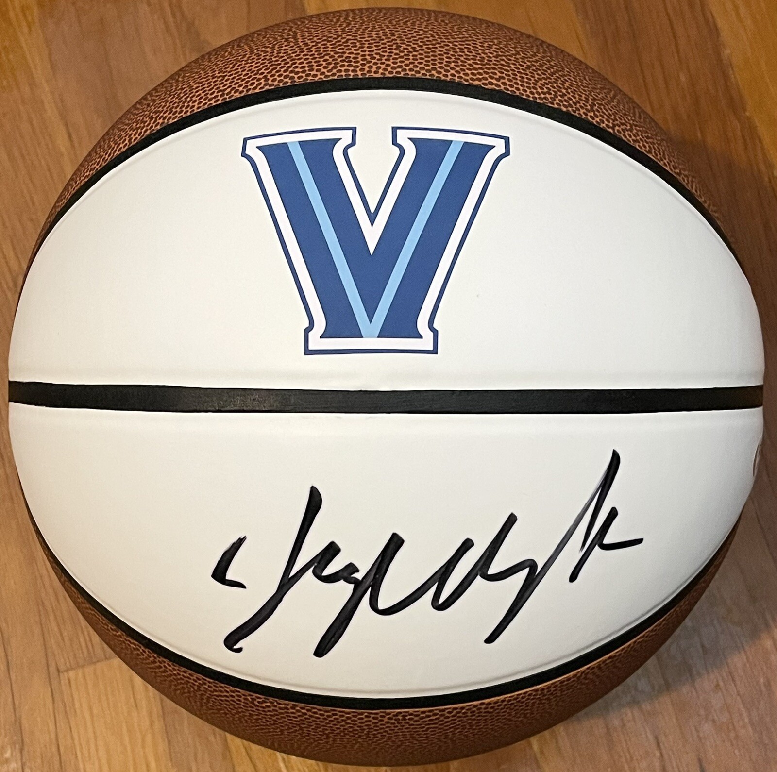 Jay Wright Signed Autographed Villanova Wildcats Logo Basketball PSA/DNA