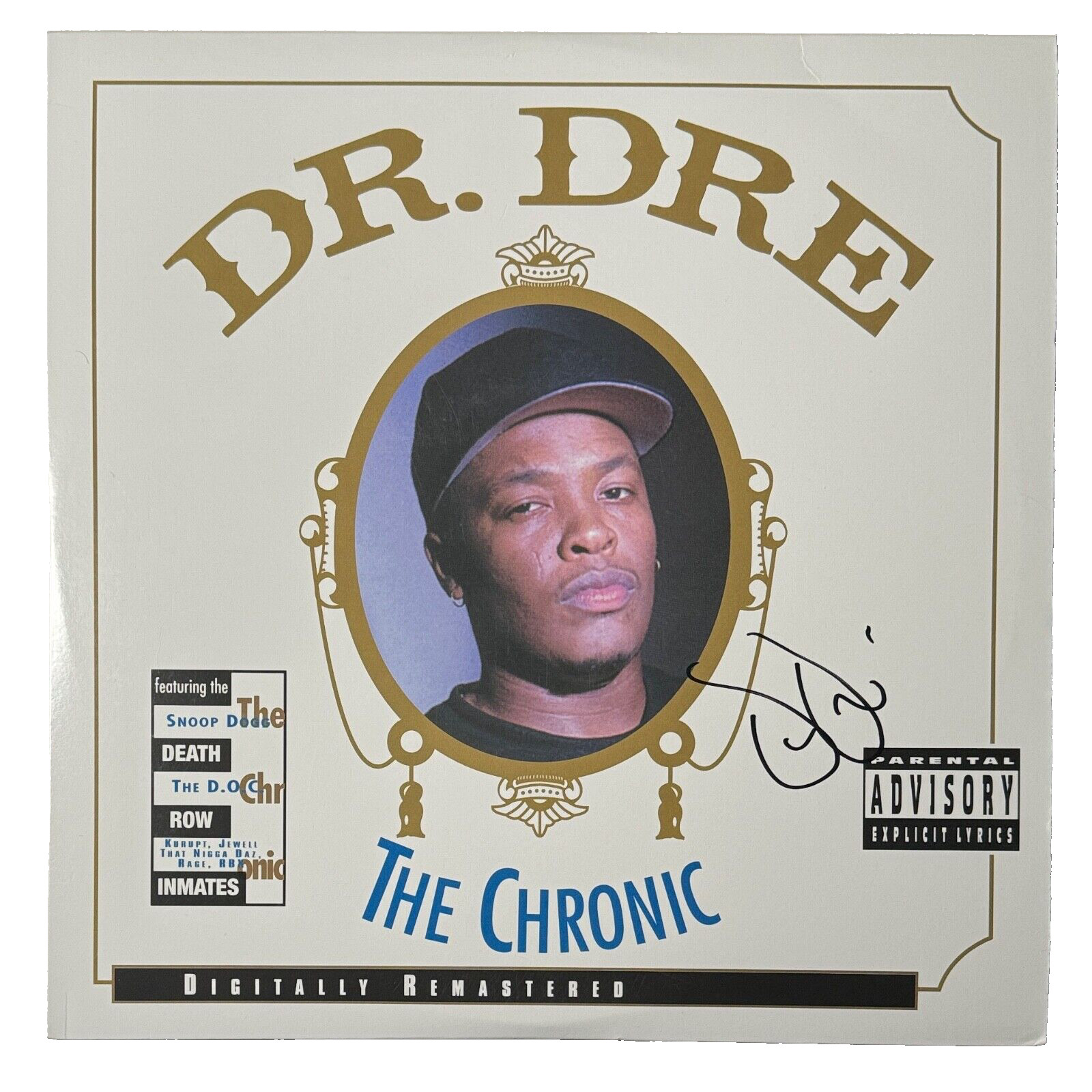 Dr. Dre Signed Autograph The Chronic Vinyl Record Album LP NWA Rapper ACOA COA