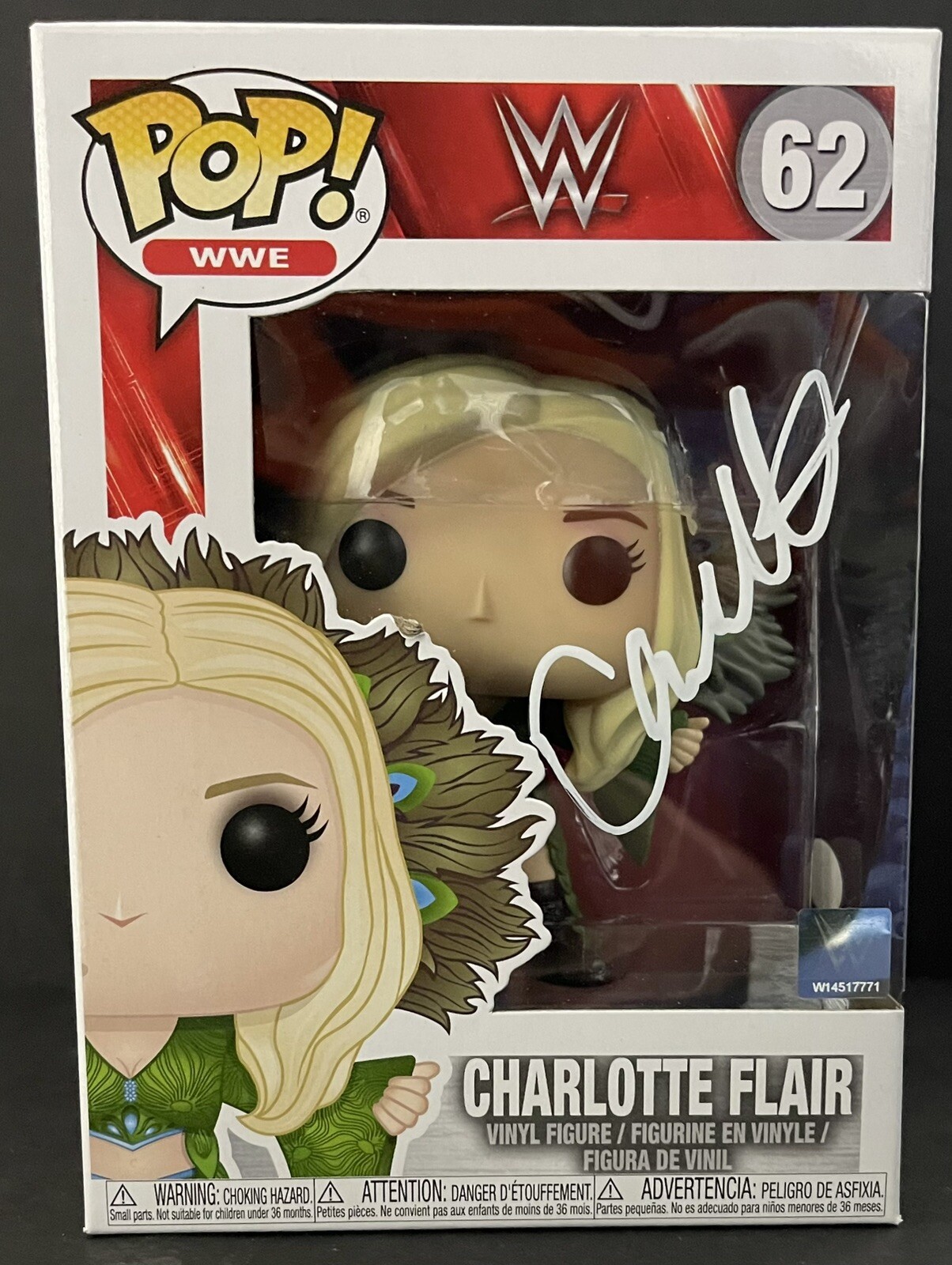 CHARLOTTE FLAIR SIGNED AUTOGRAPHED WWE FUNKO POP VINYL JSA COLLECTIBLE MEMORABILIA