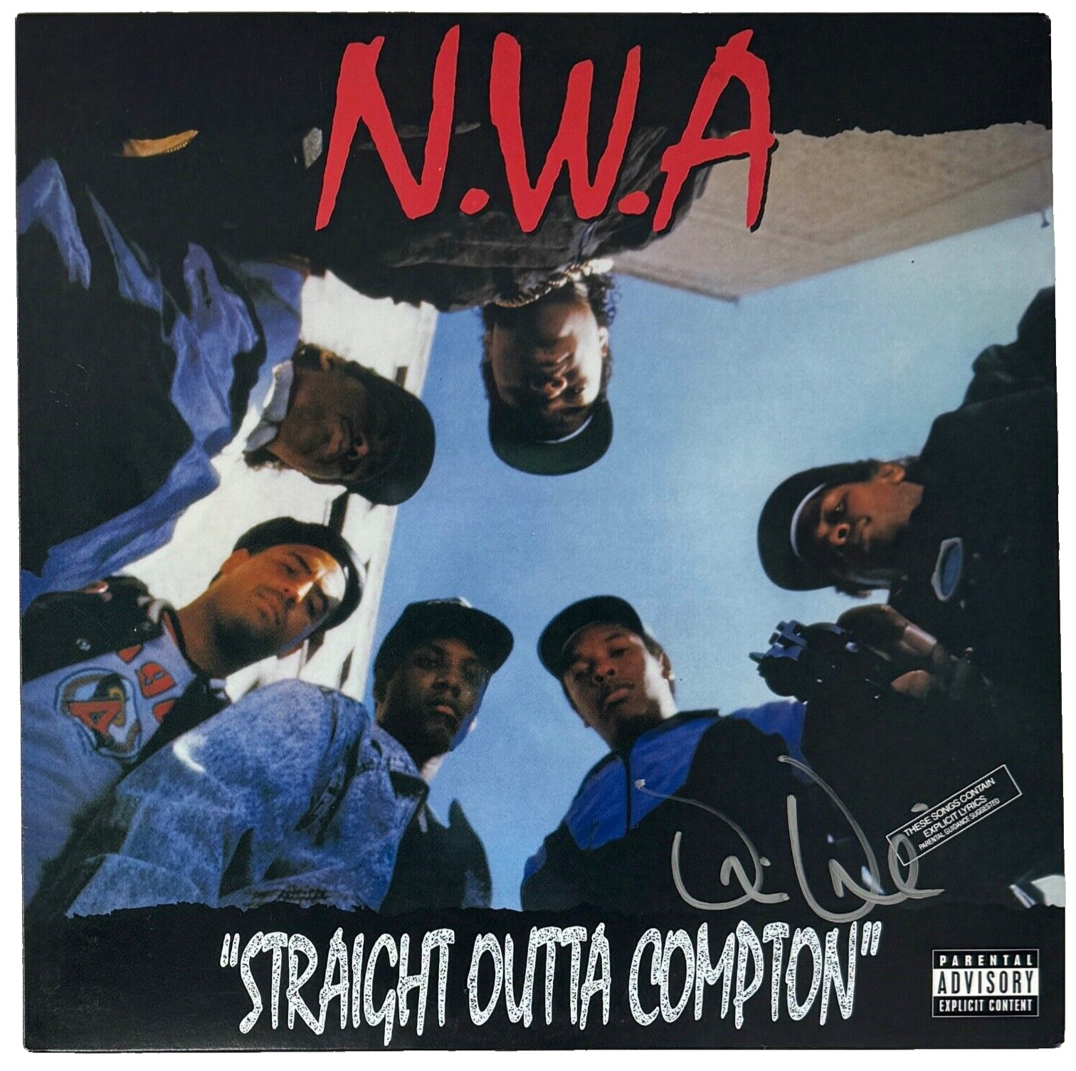 Dr. Dre Signed Autograph N.W.A. Straight Outta Compton Vinyl Album NWA ACOA COA