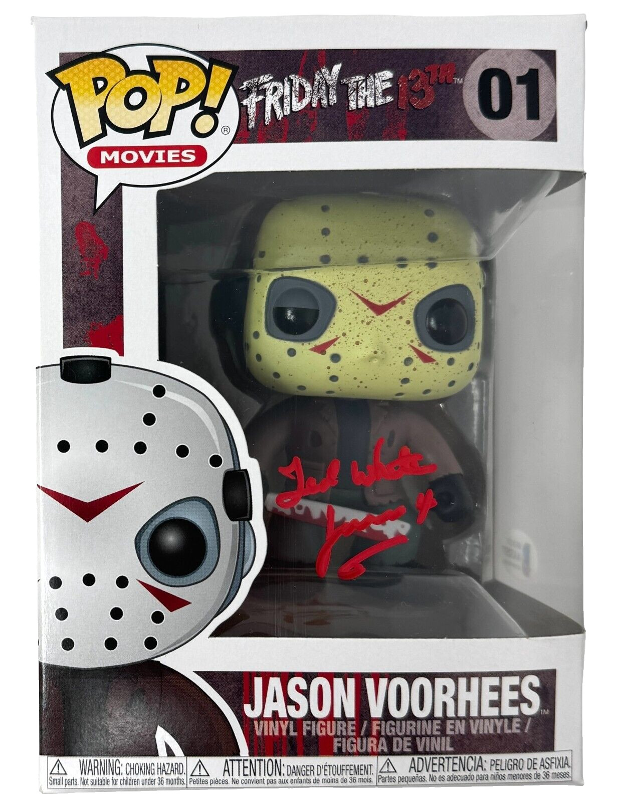 Ted White Signed Funko Pop Jason Voorhees Friday The 13th Autograph Beckett COA