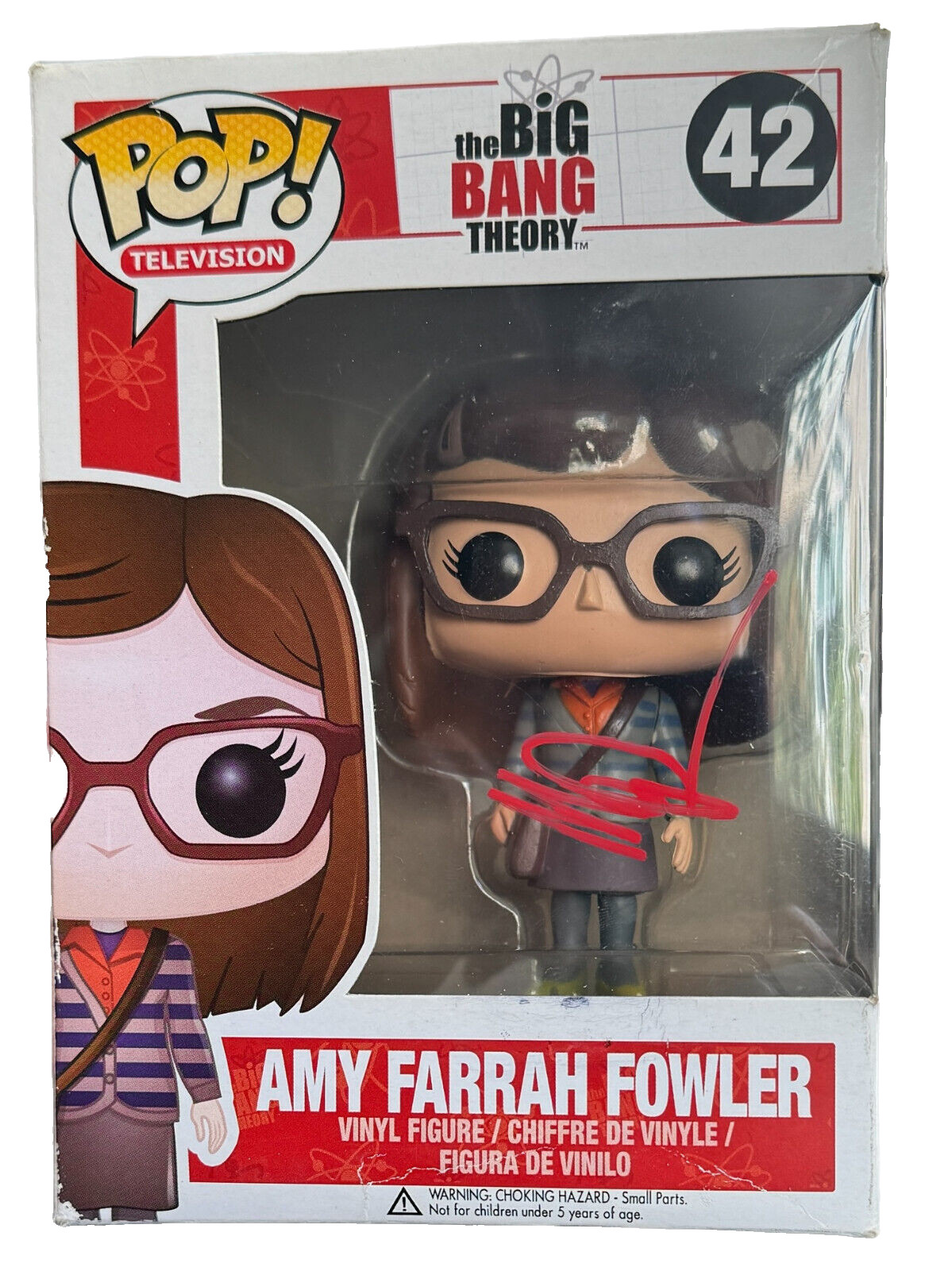 Mayim Bialik Signed Funko Pop Big Bang Theory Amy Farrah Fowler Autograph BAS
