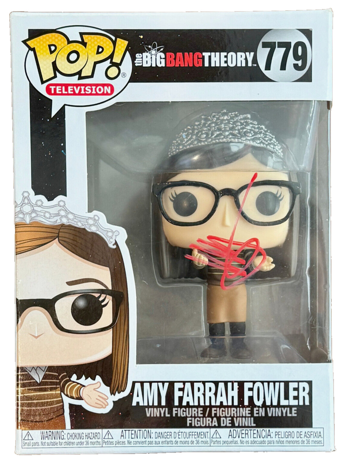 Mayim Bialik Signed Funko Pop Big Bang Theory Amy Farrah Fowler Autograph BAS