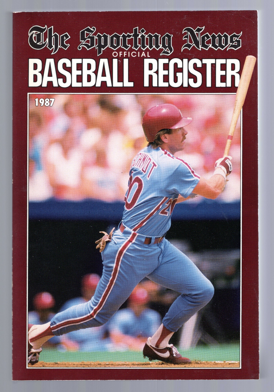 1987 SPORTING NEWS BASEBALL REGISTER MIKE SCHMIDT COVER AMAZING CONDITION COLLECTIBLE MEMORABILIA