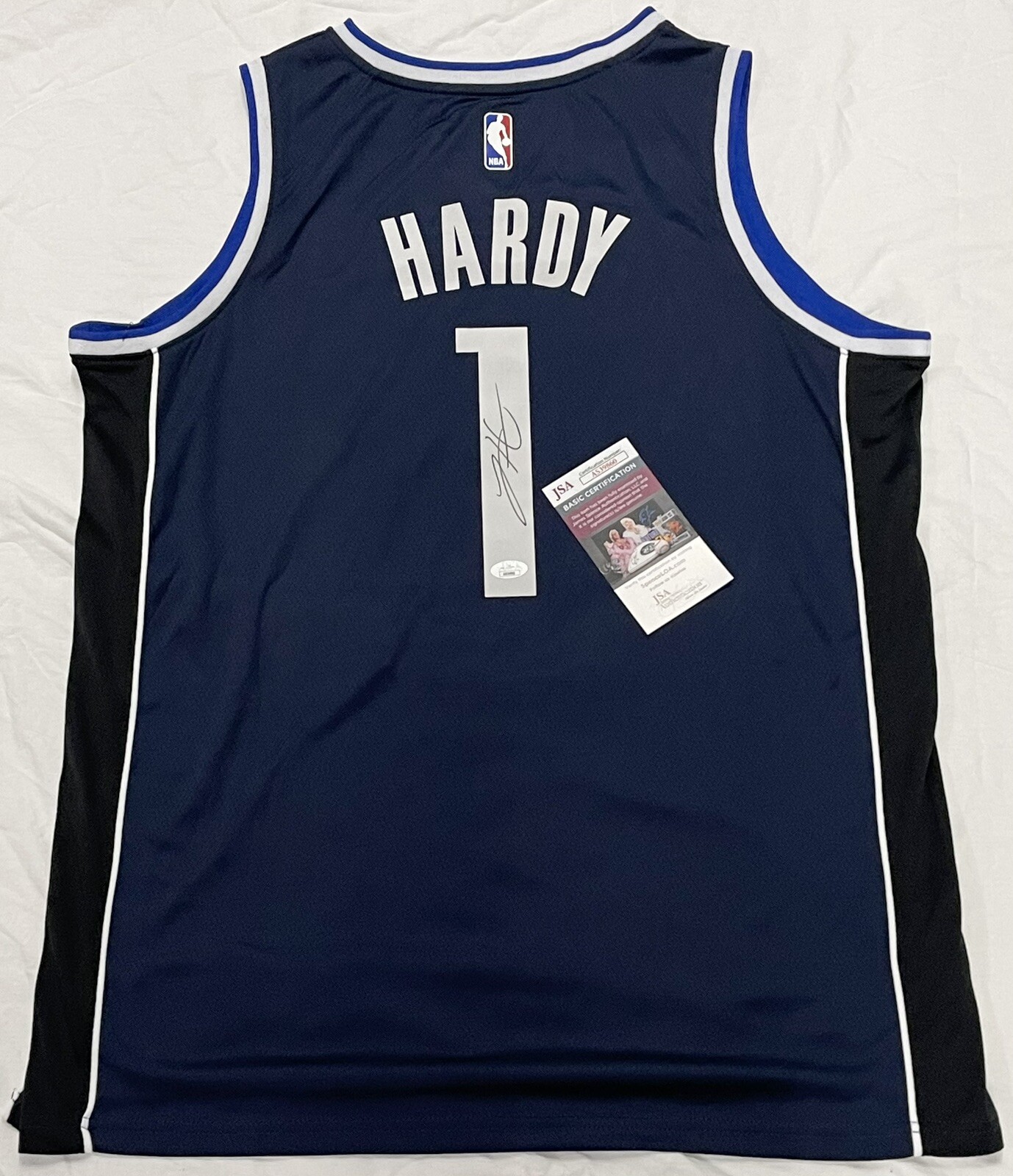Jaden Hardy Signed Autographed Dark Blue Dallas Mavericks Jersey JSA COA