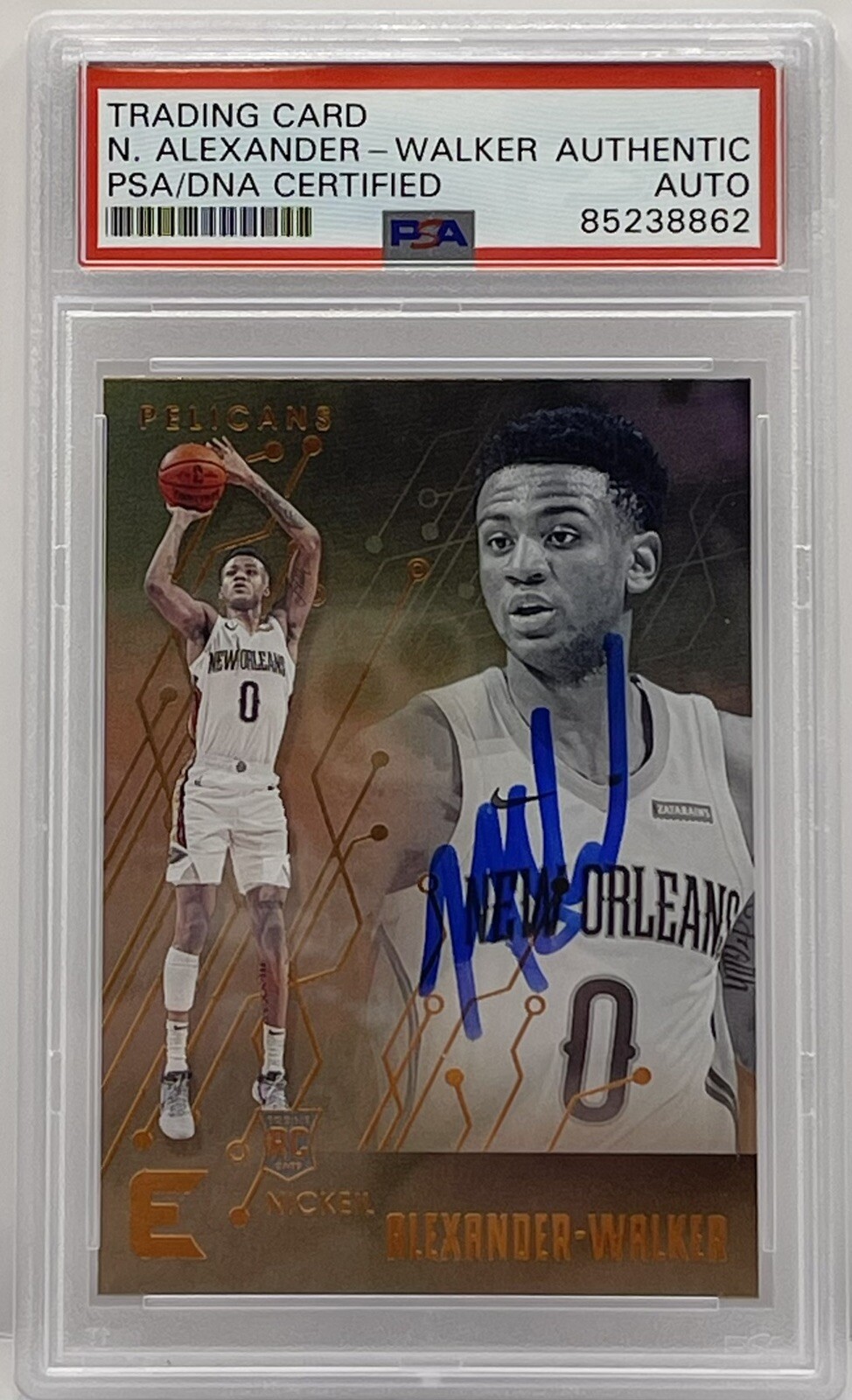 Nickeil Alexander Walker 2019-20 Essentials Rookie Card Pelicans PSA/DNA Slabbed