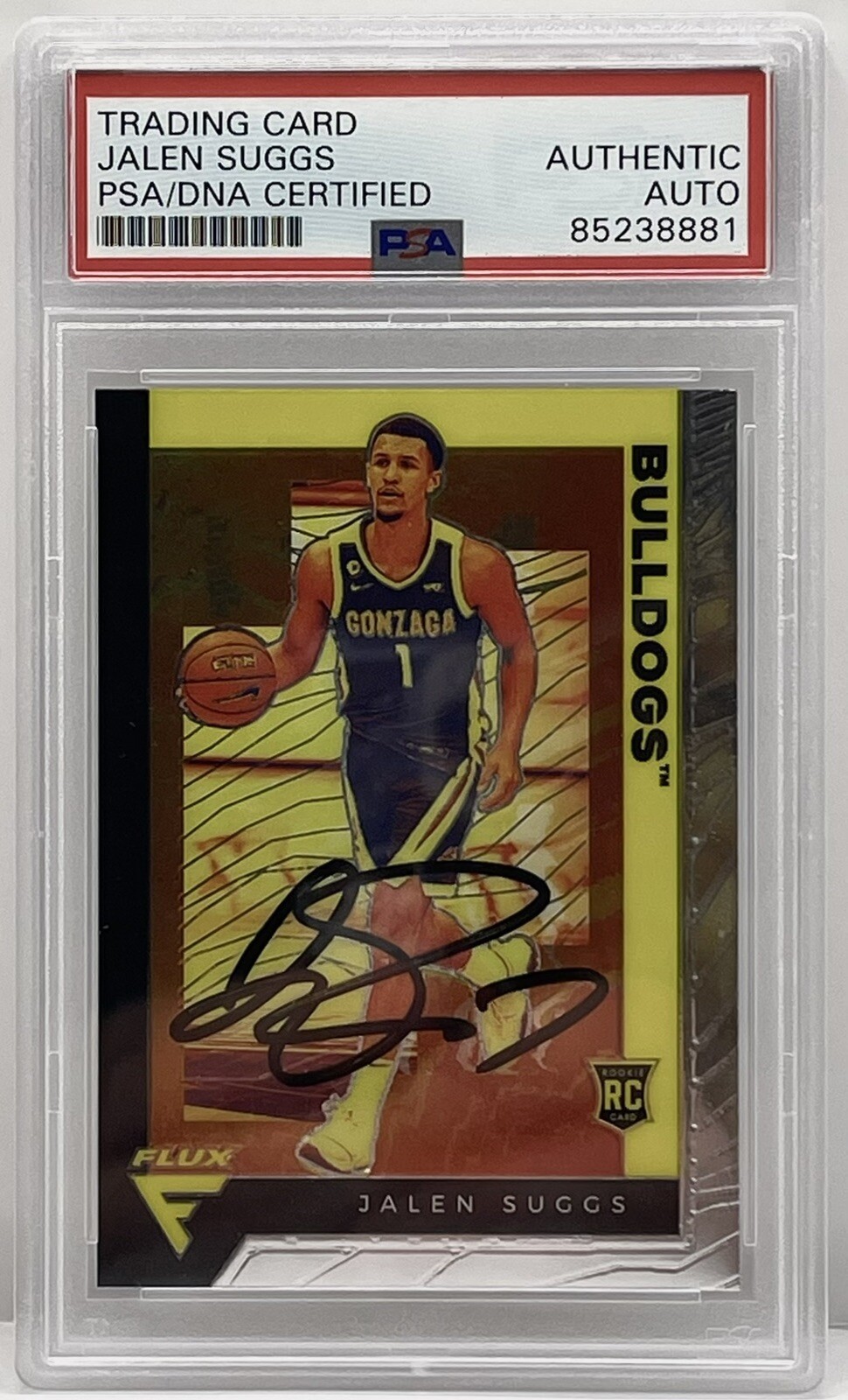 Jalen Suggs Signed 2021-22 Flux Rookie Card Orlando Magic PSA/DNA Slabbed