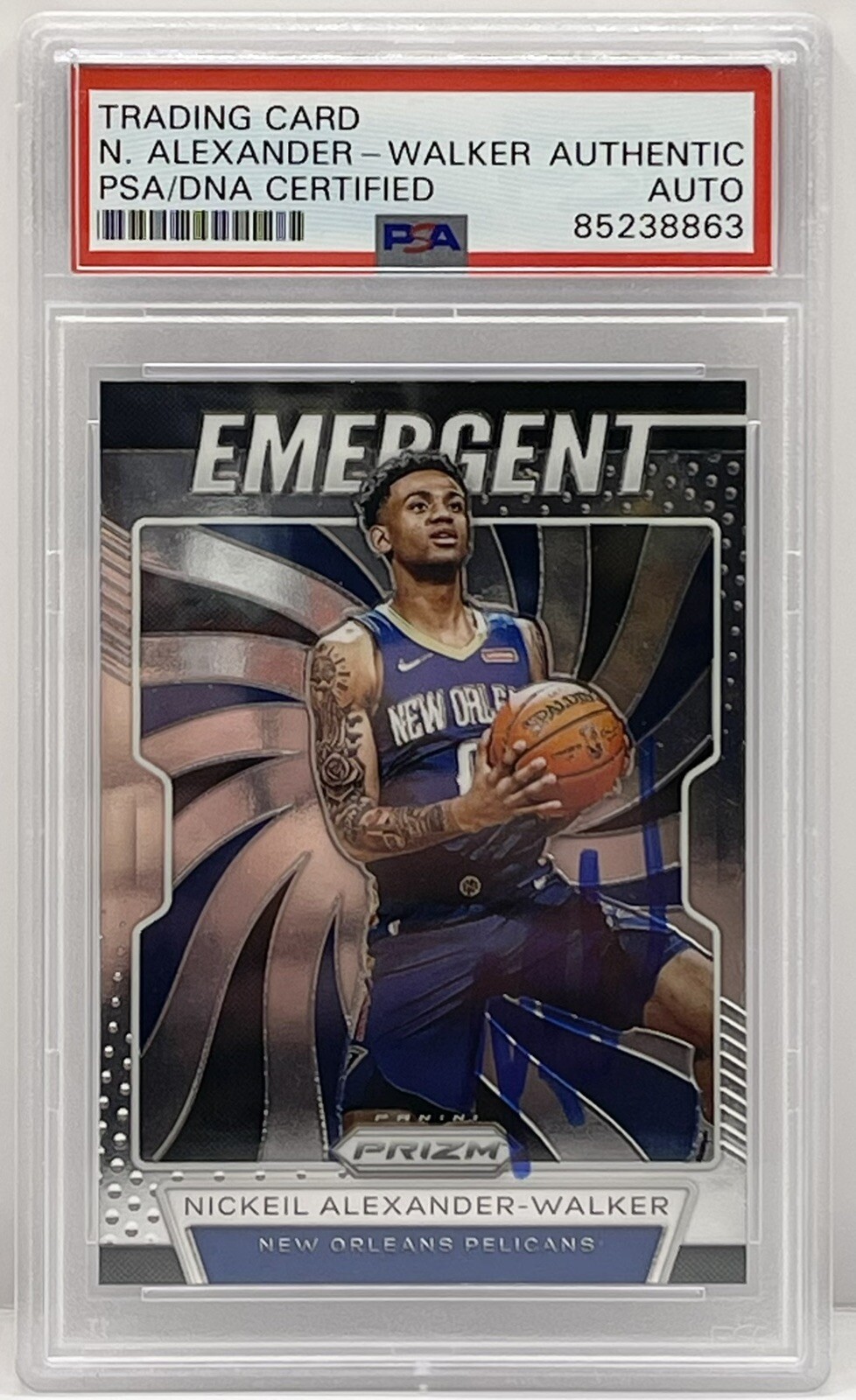 Nickeil Alexander Walker 2019-20 Prizm Rookie Card Pelicans PSA/DNA Slabbed