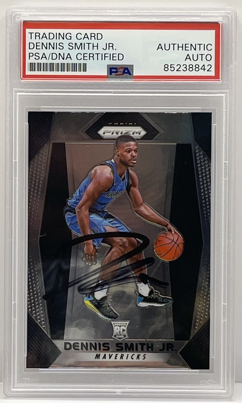 Dennis Smith Jr Signed 2017-18 Panini Prizm Rookie Card Dallas Mavericks PSA/DNA
