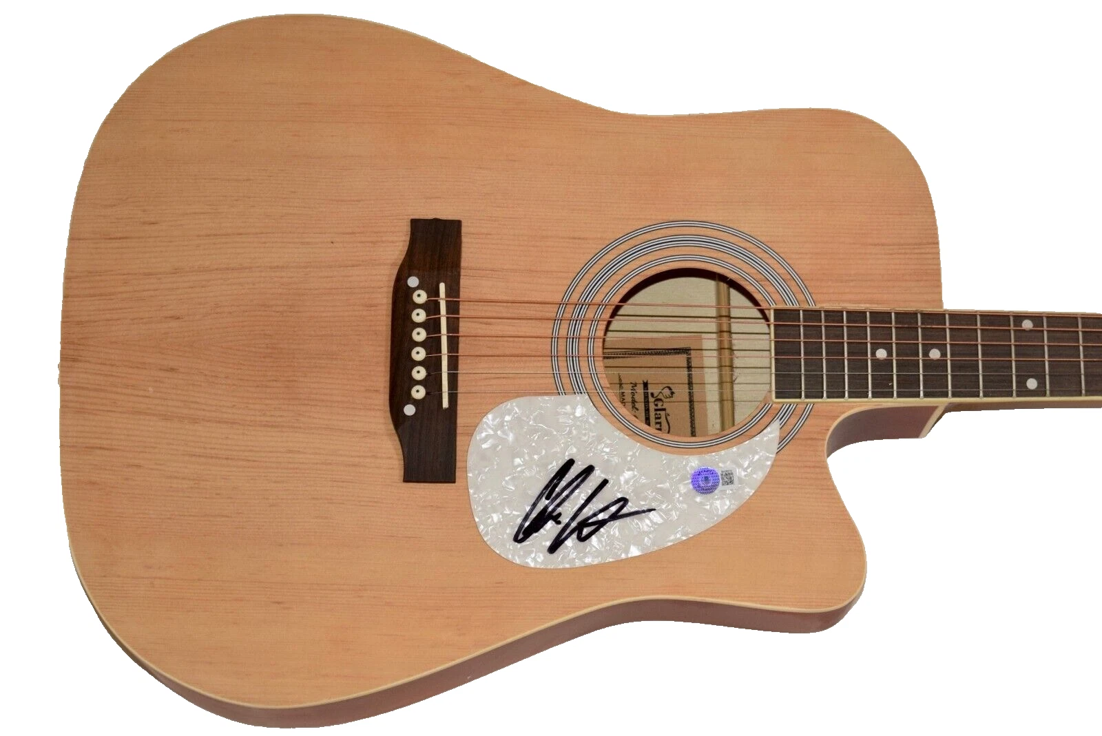Chris Lane Signed Full Size Acoustic Guitar Autograph Country Singer Beckett COA
