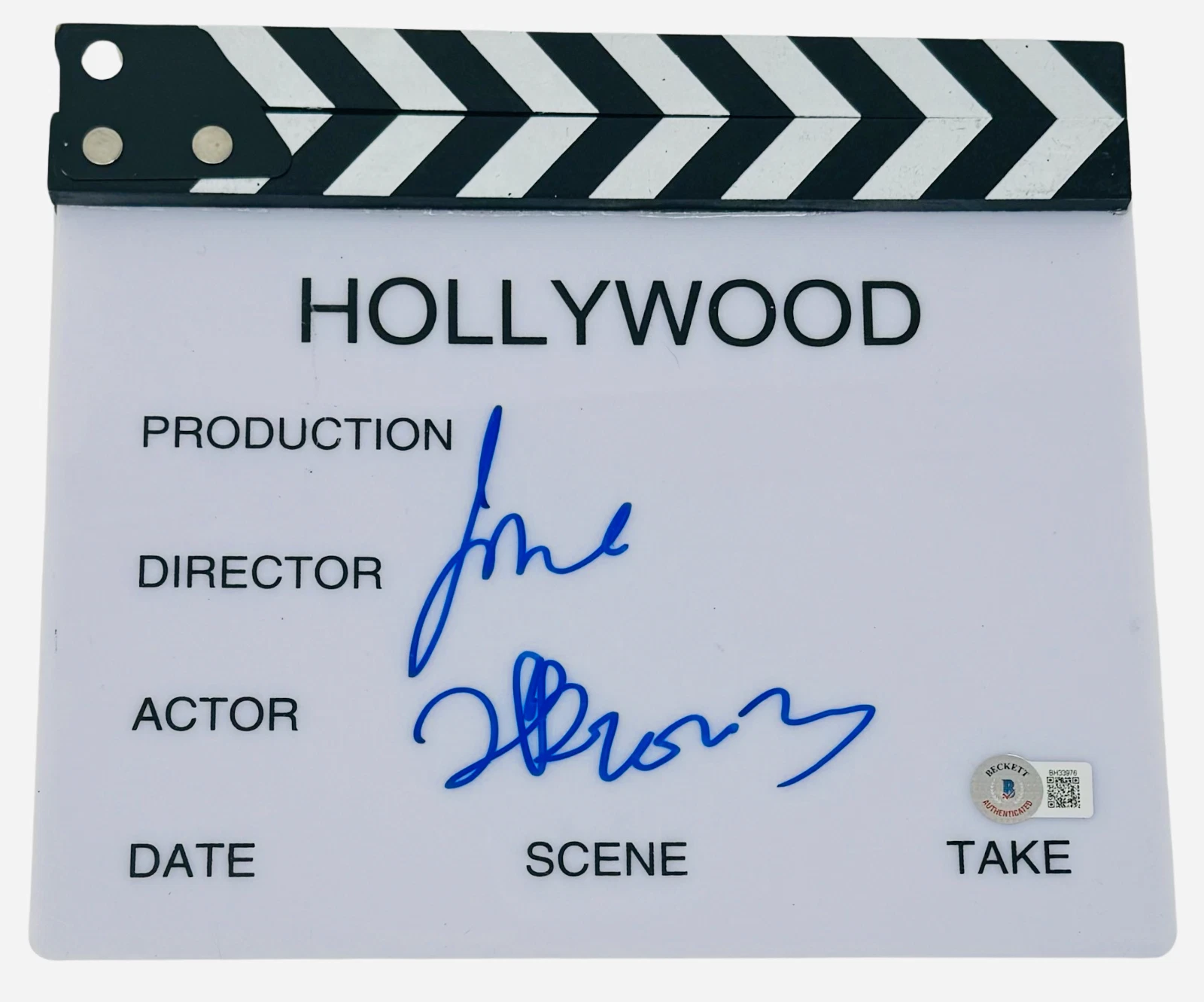 James L Brooks Signed Autograph The Simpsons Director's Clapboard Beckett COA