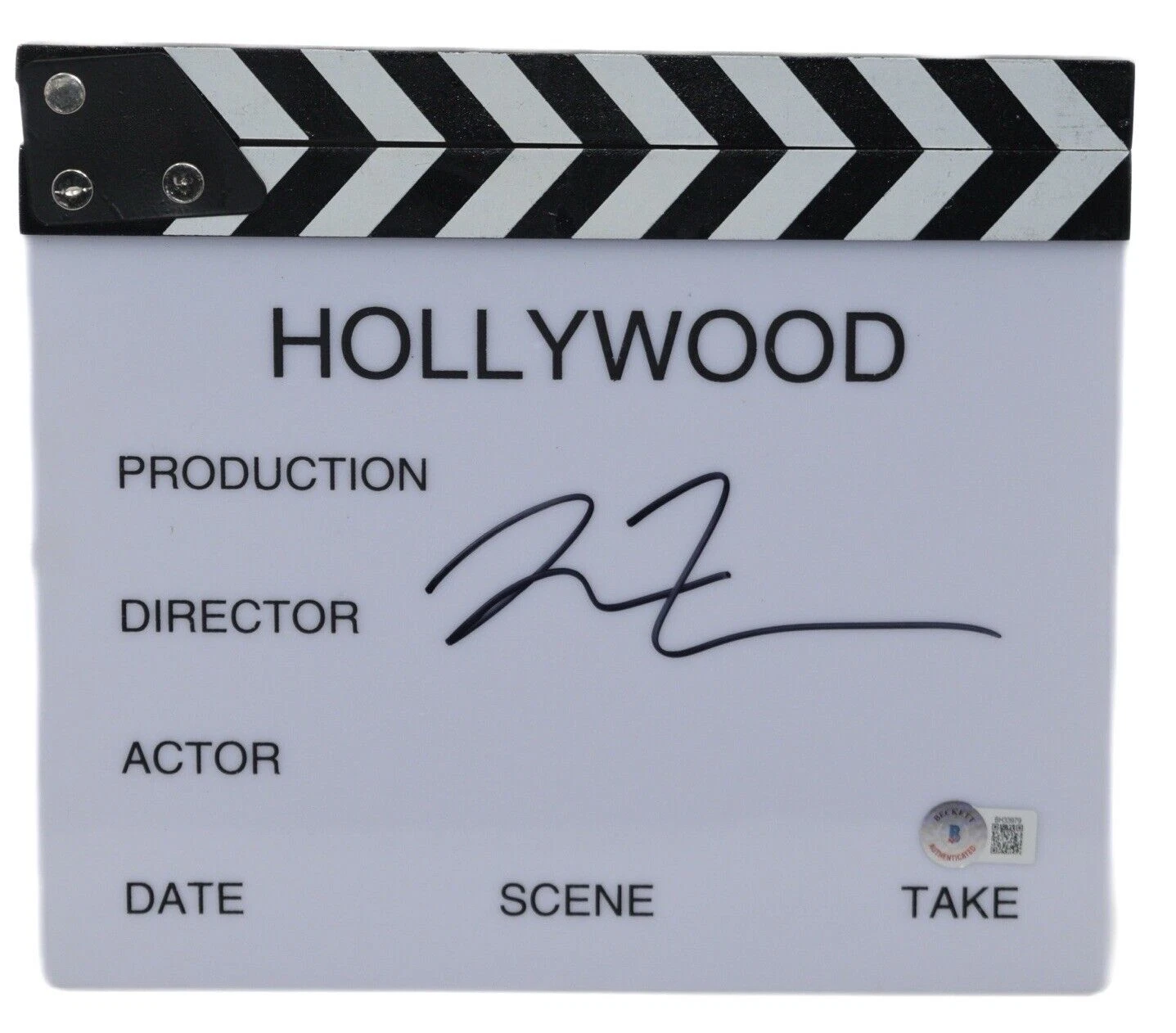Quentin Tarantino Signed Autograph Clapboard Pulp Fiction Movie Clapper BAS COA