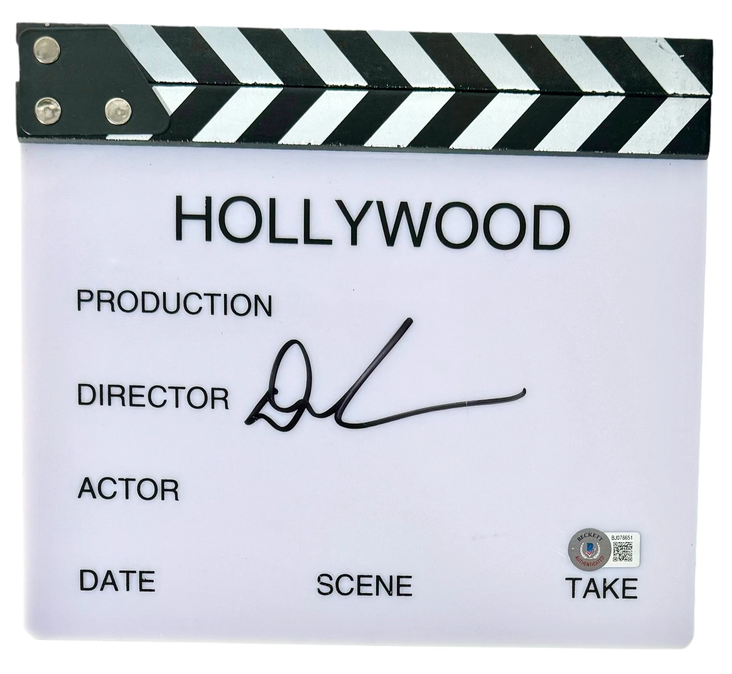 Damien Chazelle Signed Autograph Movie Clapboard La La Land Babylon Beckett COA