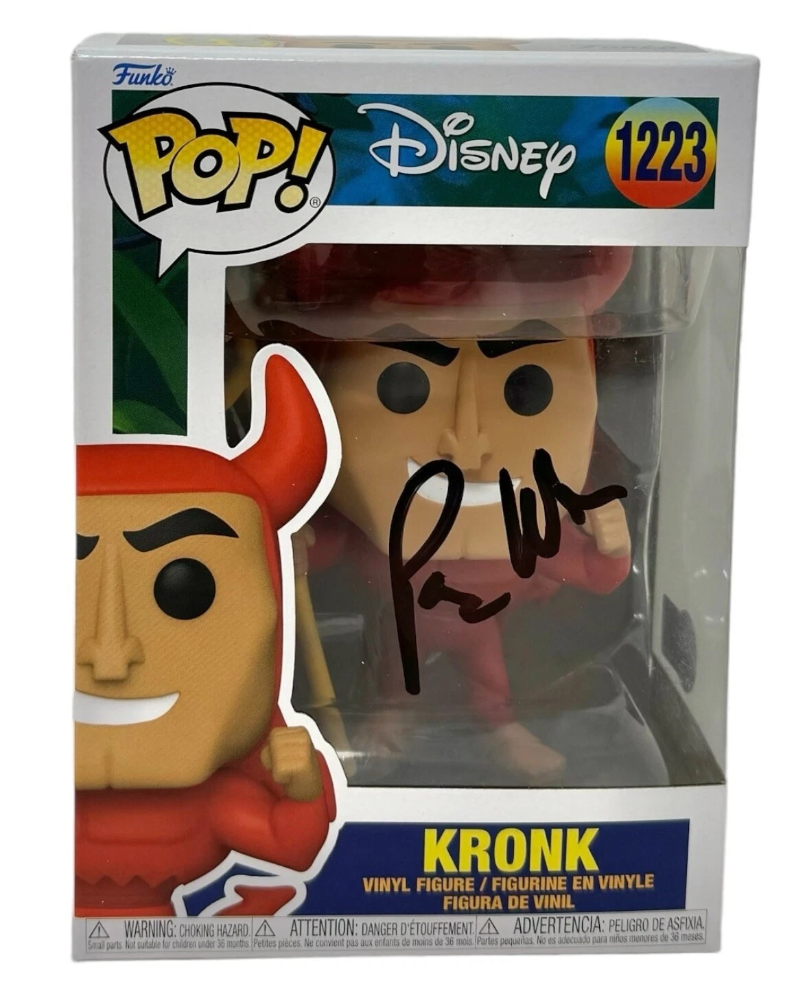 Patrick Warburton Signed Funko Pop Kronk The Emperor's New Groove Beckett COA