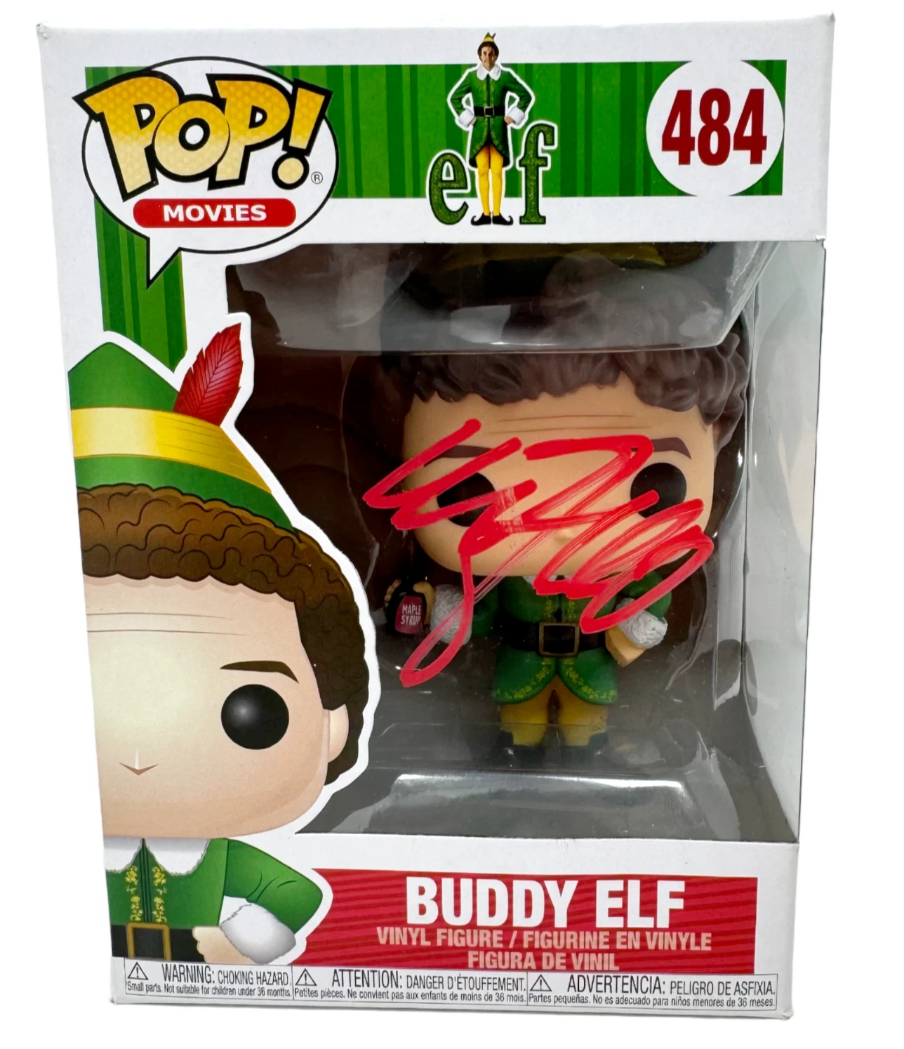 Will Ferrell Signed Funko Pop Buddy Elf #484 Autograph Elf Movie JSA COA