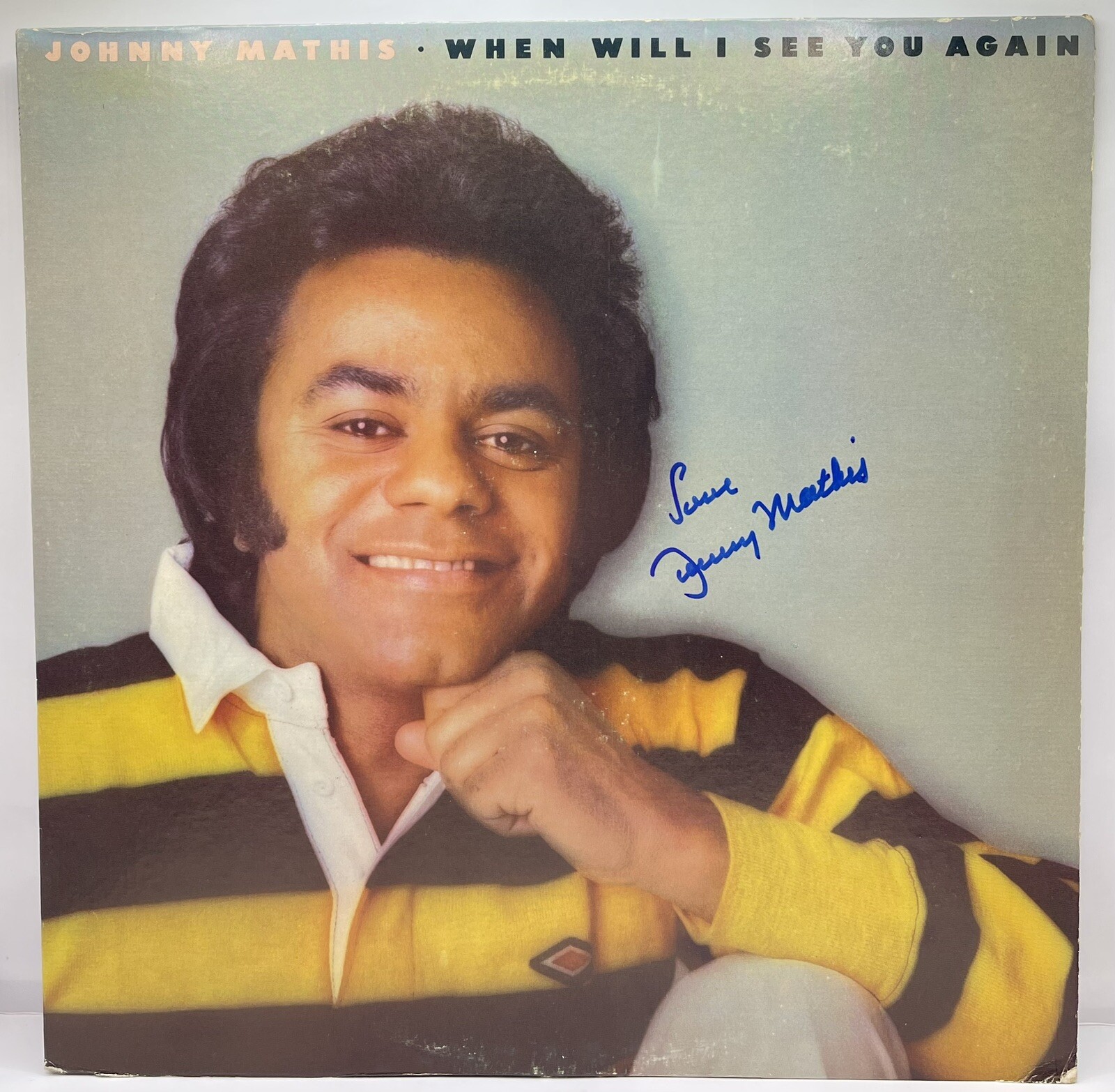 Johnny Mathis Signed Autographed Vinyl Record Album When Will I See You JSA