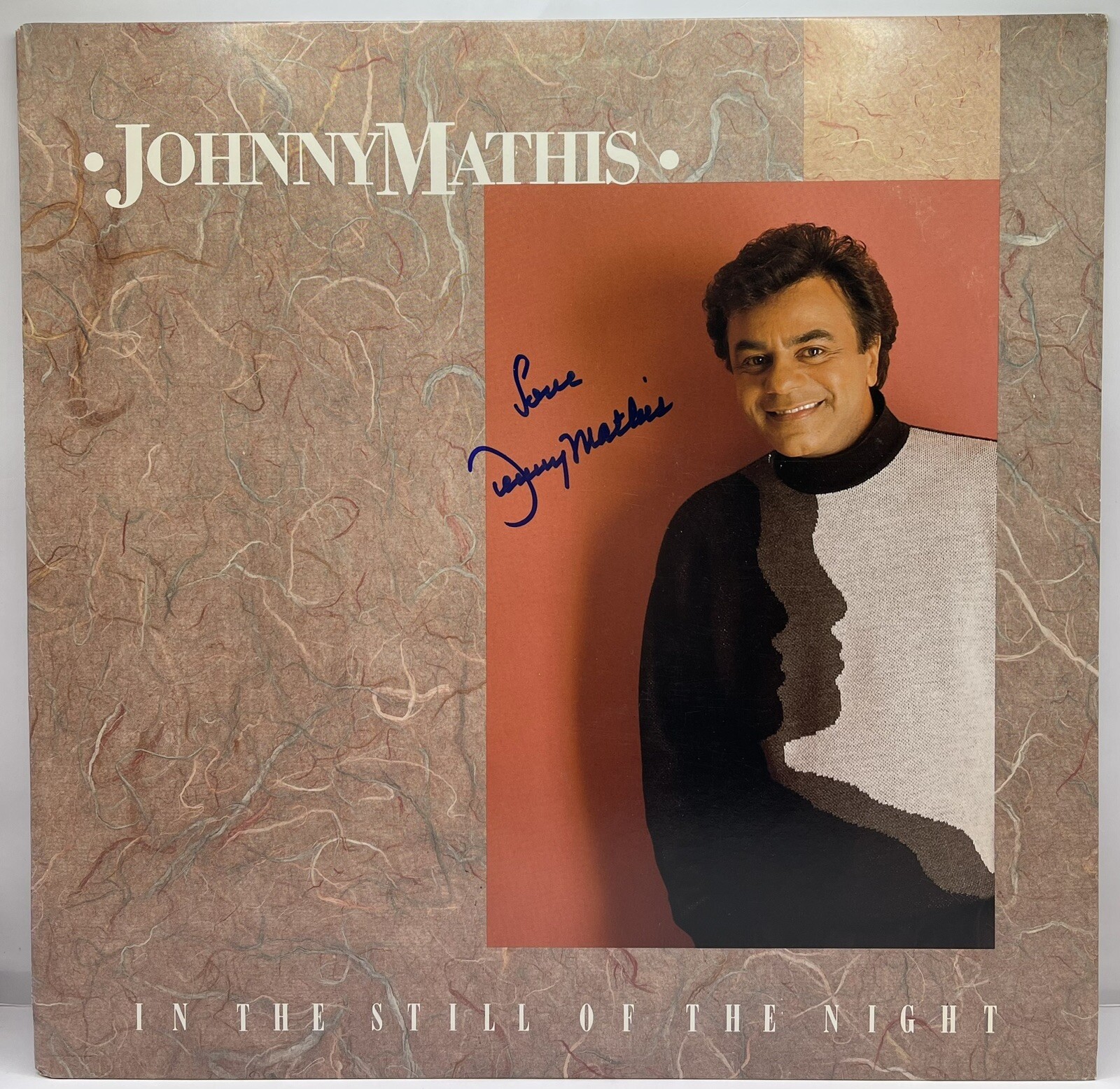 Johnny Mathis Signed Autographed Vinyl Record In The Still Of The Night JSA