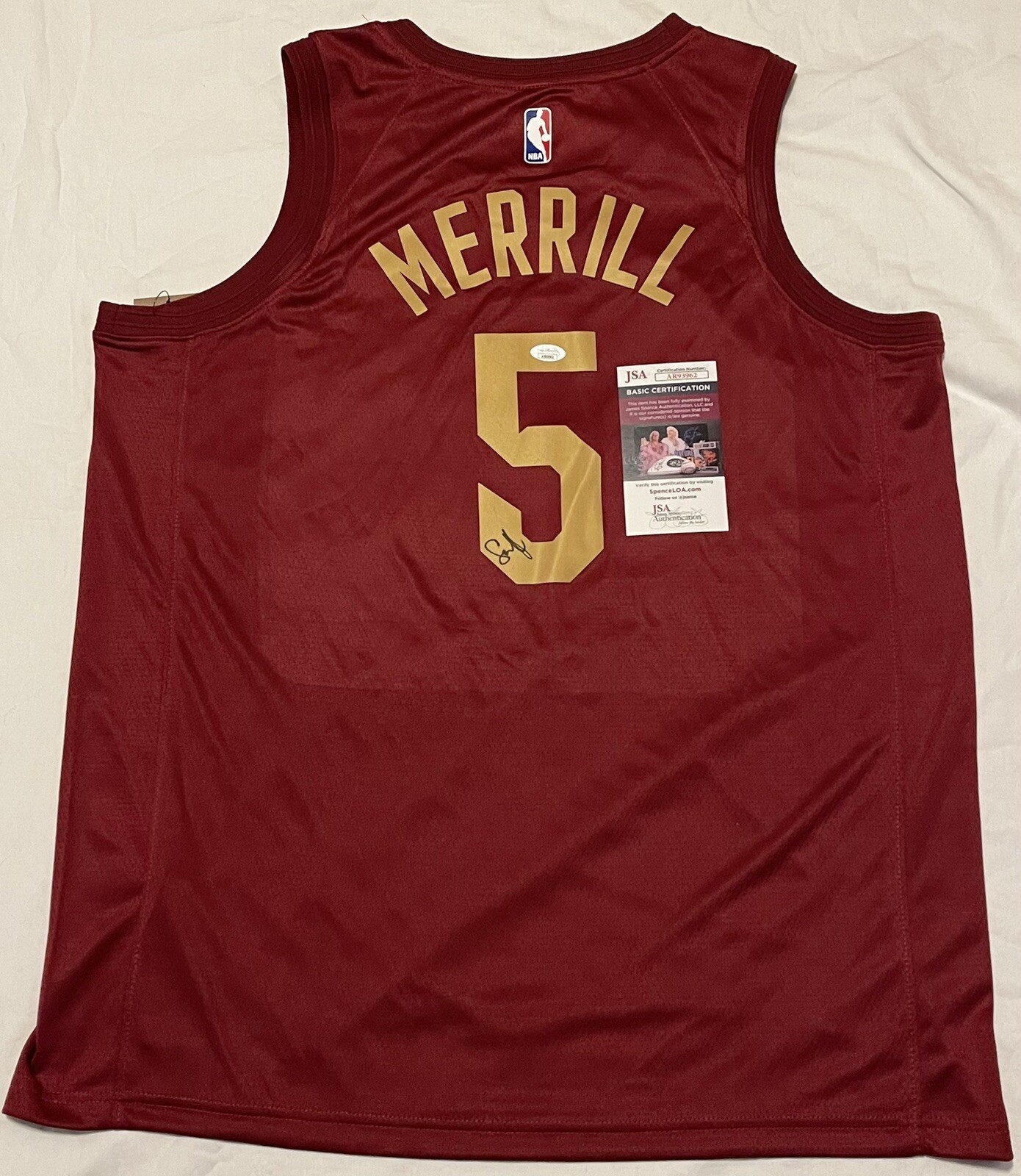 Sam Merrill Signed Autographed Cleveland Cavaliers Jersey JSA COA