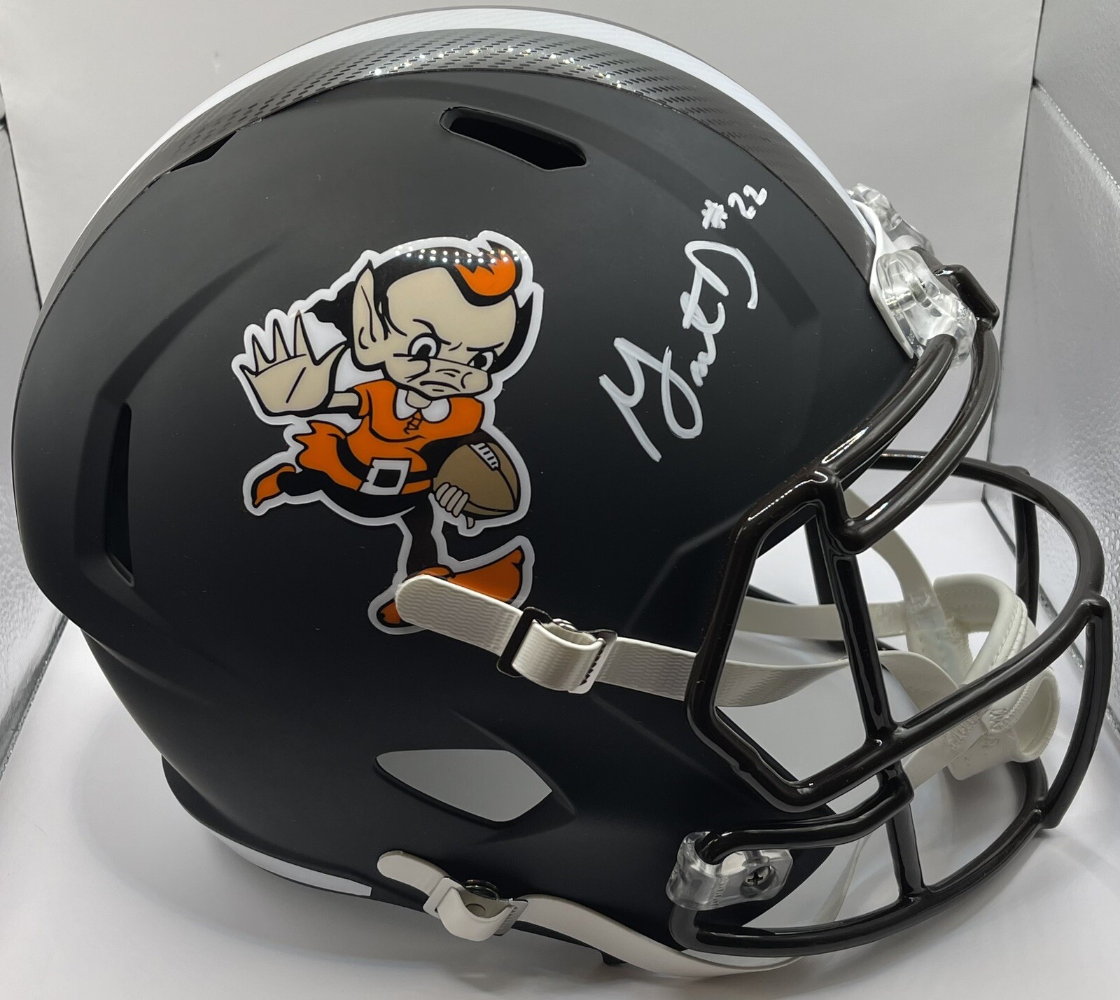 Grant Delpit Signed Autographed Cleveland Browns Custom Full Size Helmet JSA