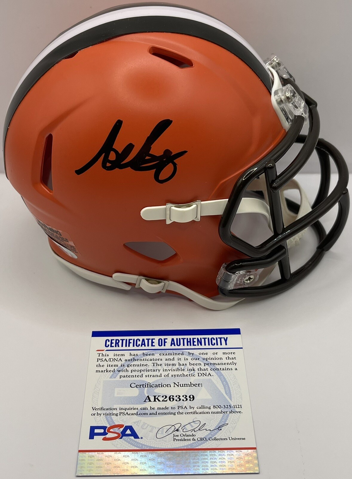 Andrew Berry Signed Autographed Cleveland Browns Mini Helmet PSA/DNA COA