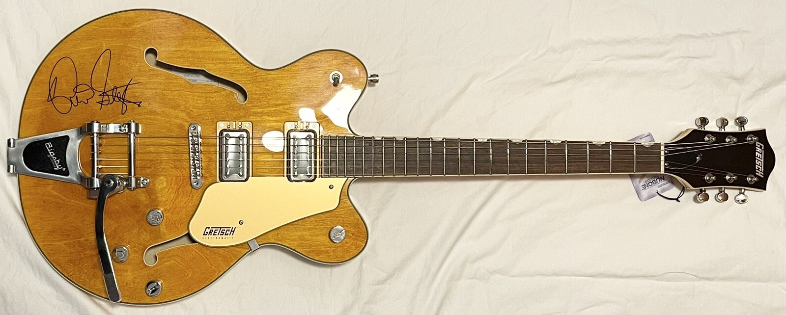 Brian Setzer Signed Gretsch Full Size Guitar JSA COA On Body Stray Cats Rare