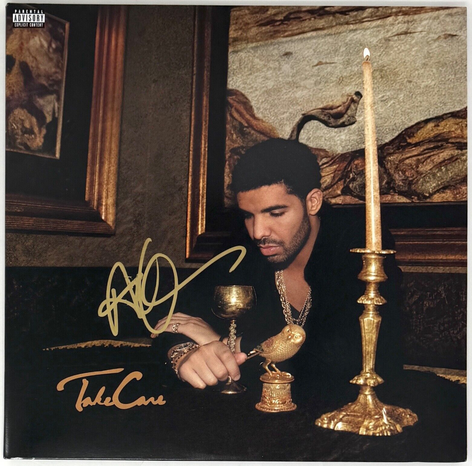 Drake Signed Autograph Take Care Vinyl Record Album Aubrey Graham ACOA COA