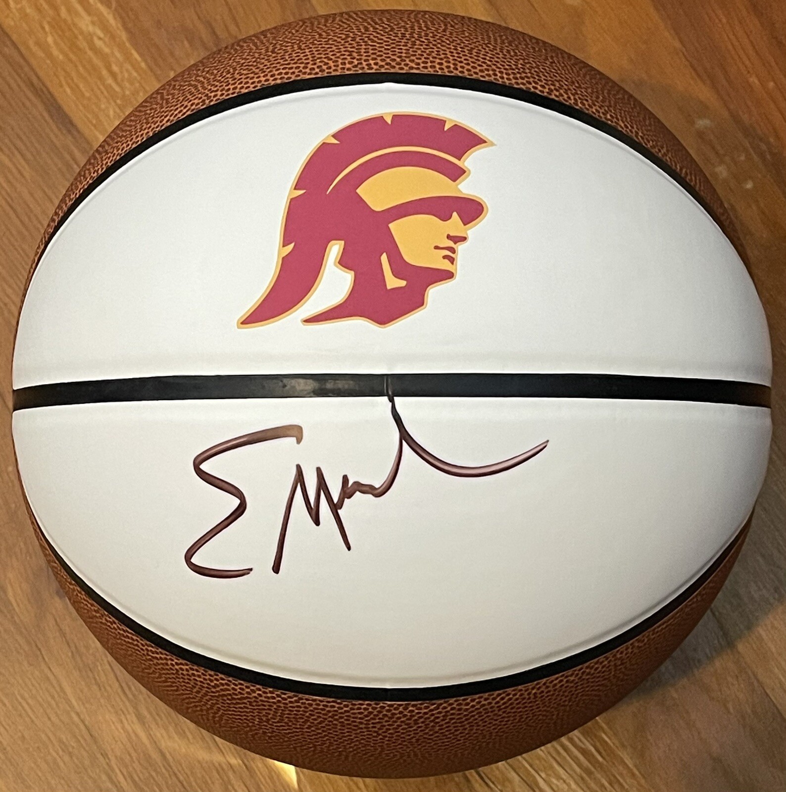 Eric Musselman Signed Autographed USC Trojans Logo Basketball PSA/DNA