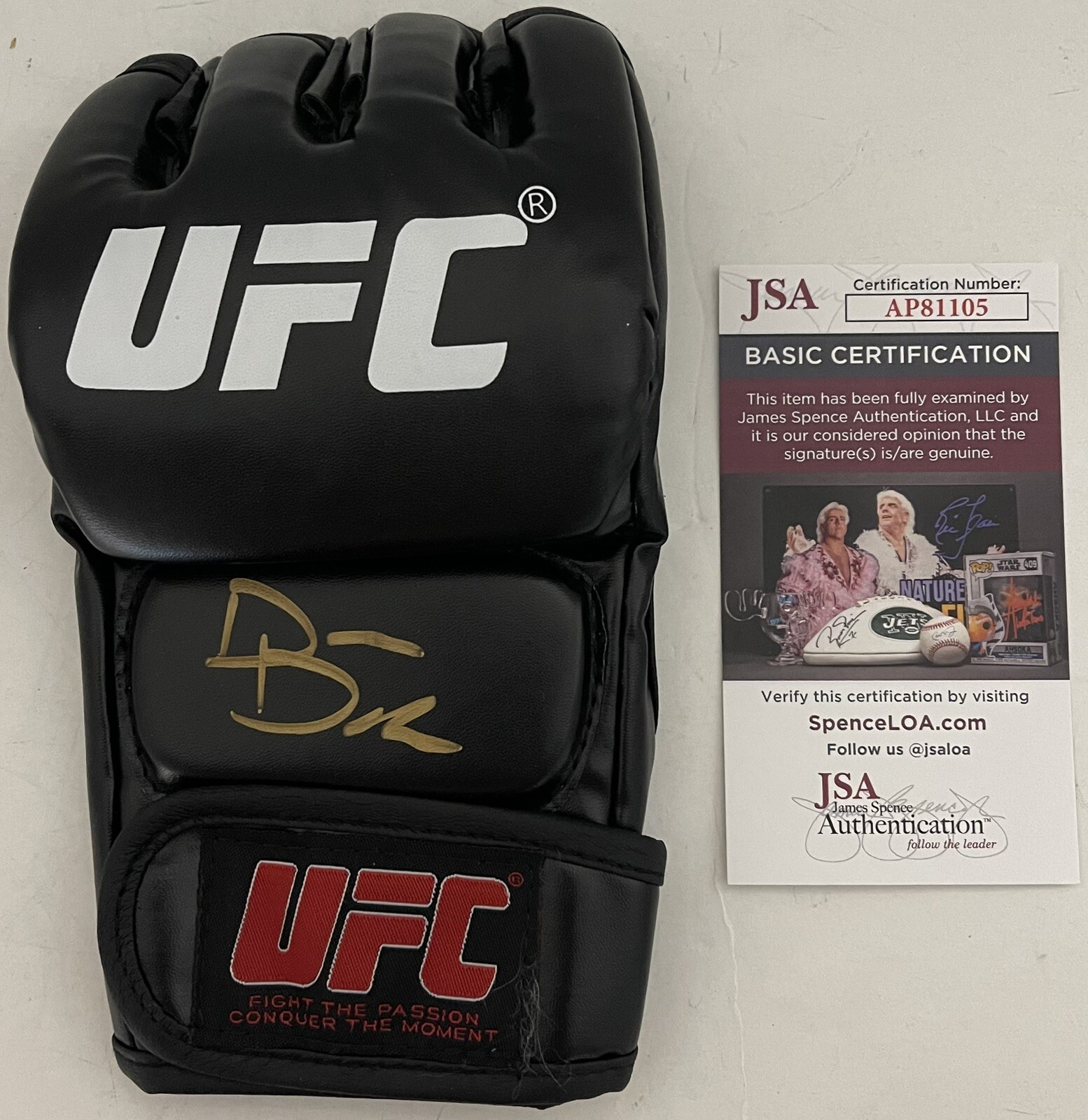 Drew Dober Signed Autographed UFC Fighter Glove PSA/DNA COA