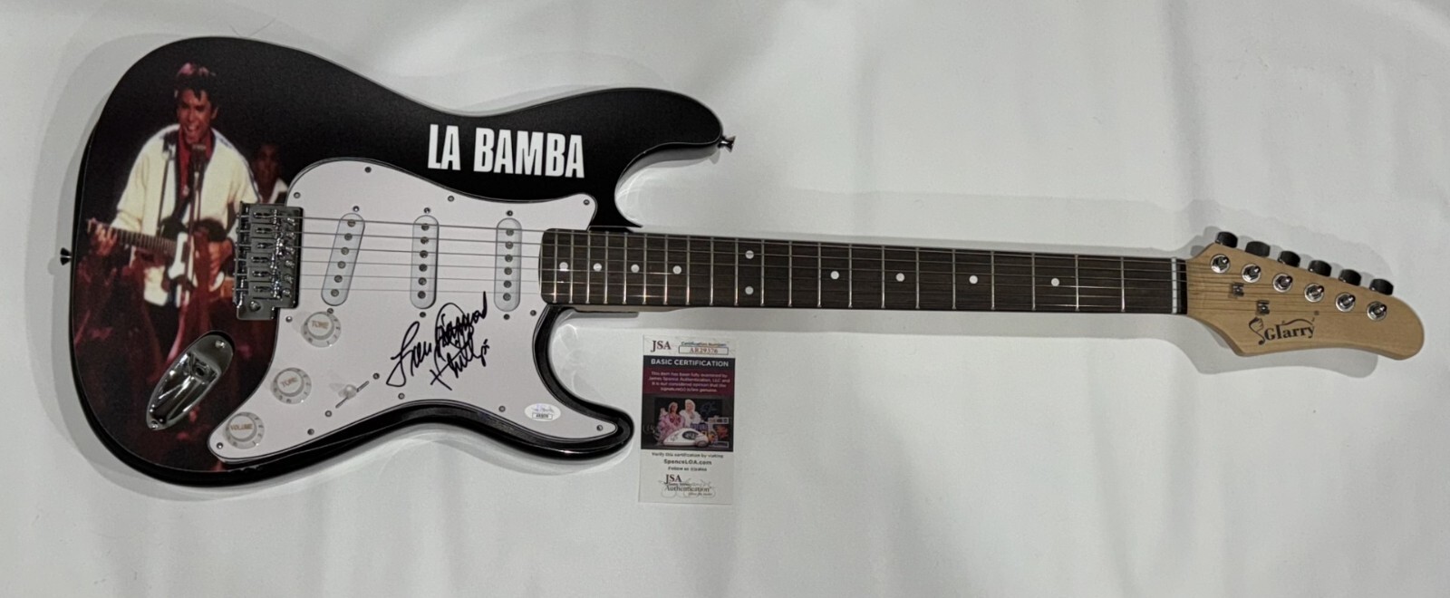 LOU DIAMOND PHILLIPS SIGNED CUSTOM ELECTRIC GUITAR LA BAMBA JSA COA