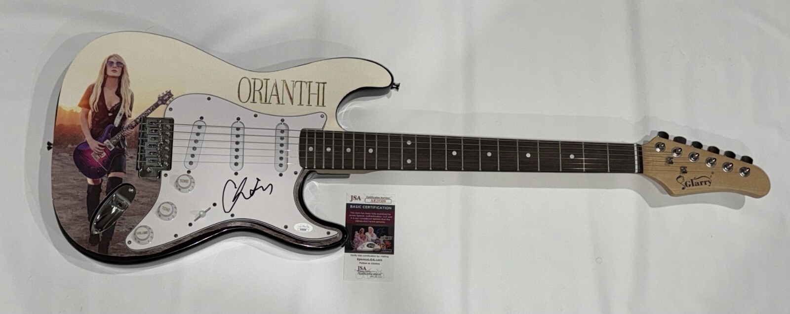 ORIANTHI PANAGARIS SIGNED CUSTOM ELECTRIC GUITAR MICHAEL JACKSON JSA COA