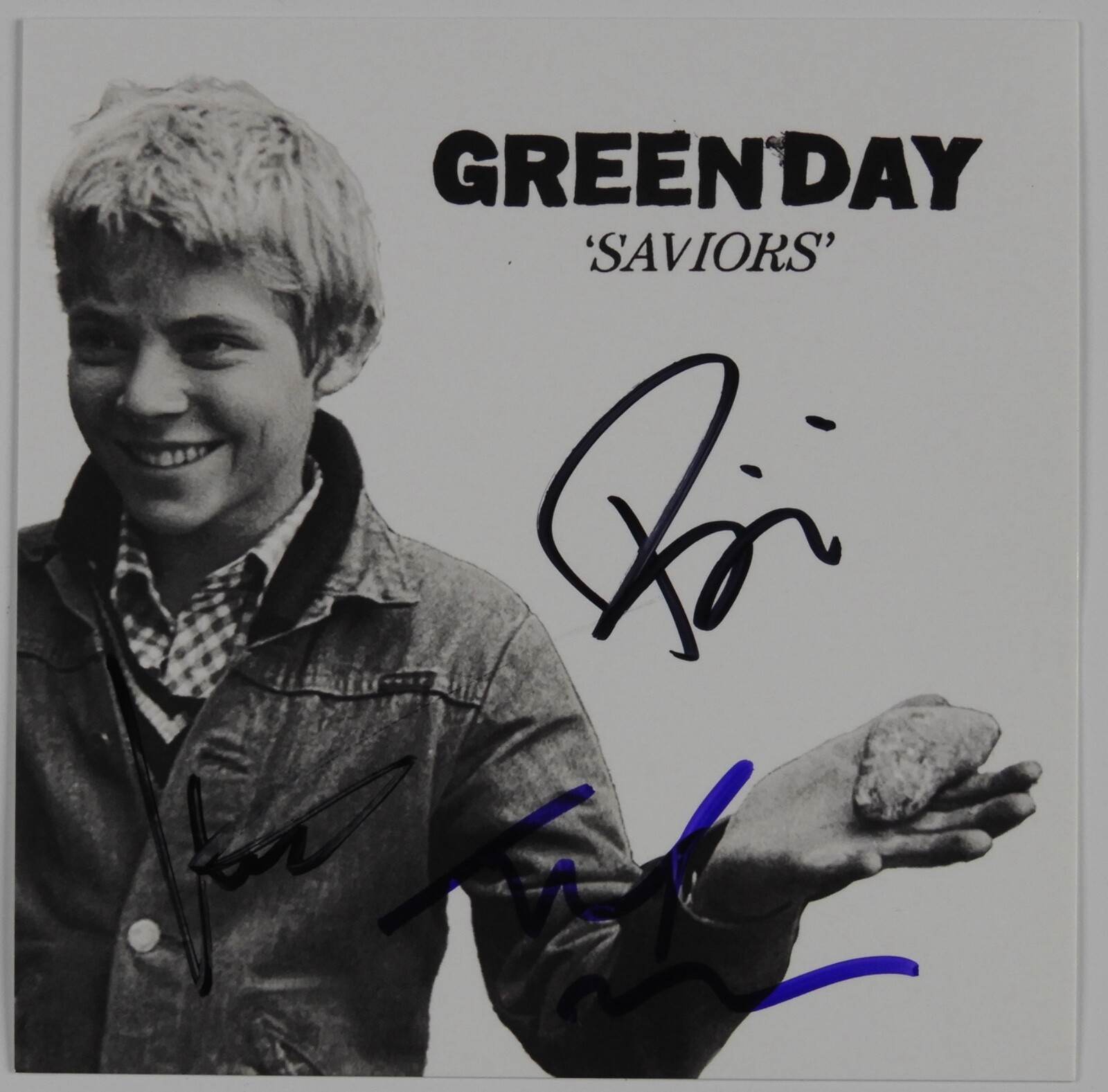 Green Day JSA Fully Signed Autograph CD Insert Saviors Billy Joe Tre Cool Mike