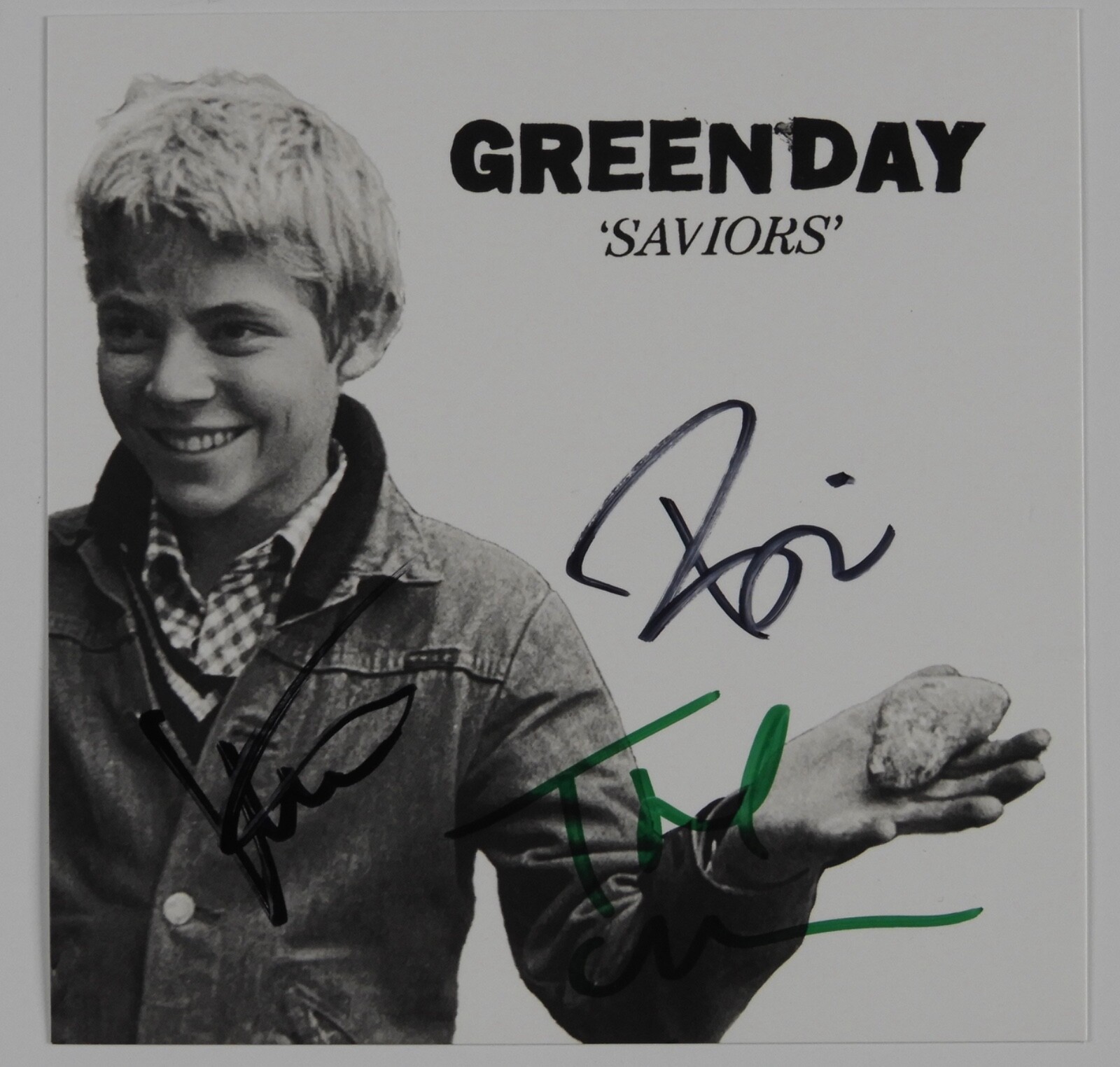 Green Day JSA Fully Signed Autograph CD Insert Saviors Billy Joe Tre Cool Mike