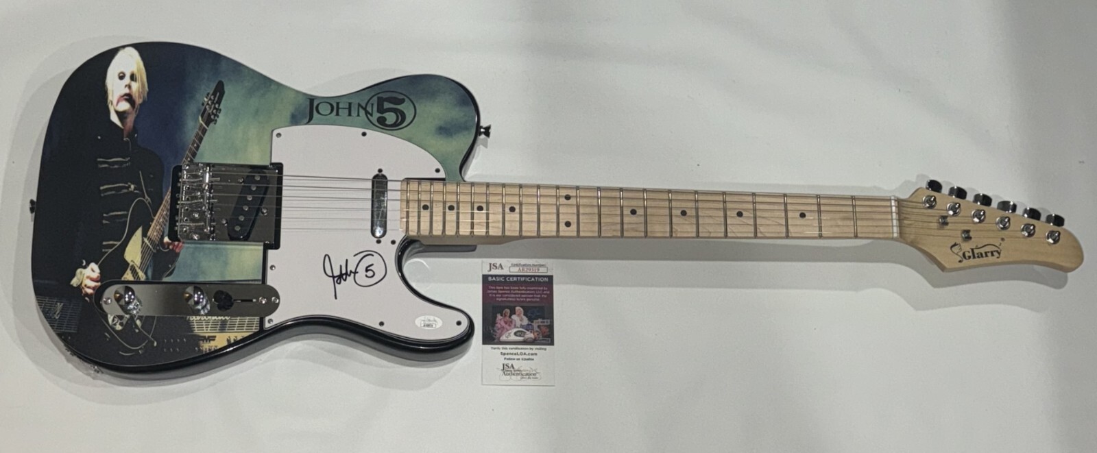 JOHN 5 SIGNED CUSTOM ELECTRIC GUITAR MOTLEY CRUE ZOMBIE MANSON JSA COA