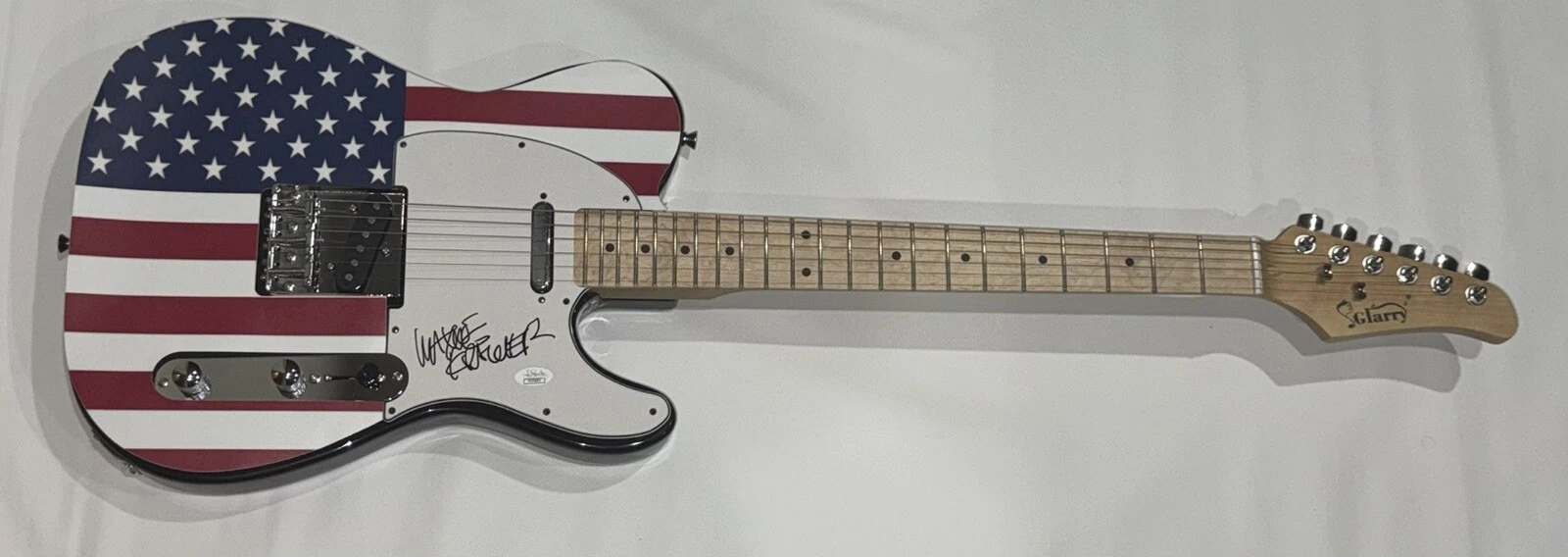 WAYNE KRAMER SIGNED USA FLAG ELECTRIC GUITAR MC5 PROOF LEGEND PSA COA COLLECTIBLE MEMORABILIA